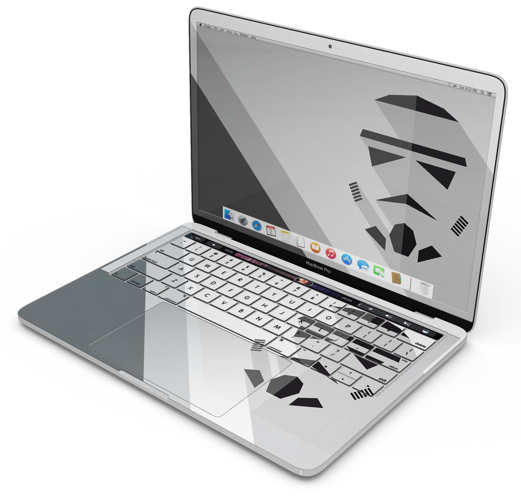 Dark Super Hero Wars 4 Skin Decal Wrap Kit for Apple MacBook, showcasing vibrant graphics and a sleek design.