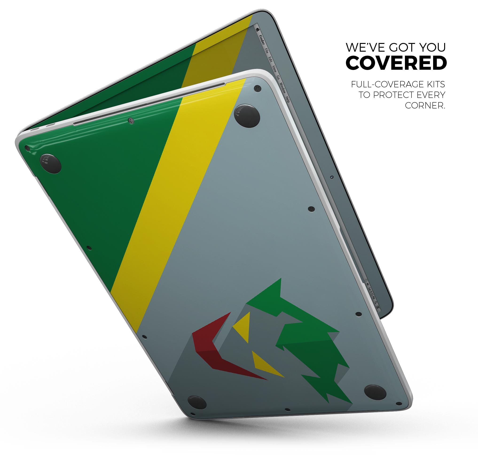 Dark Super Hero Wars 7 Skin Decal Wrap Kit for Apple MacBook, showcasing a stylish design and premium vinyl material.