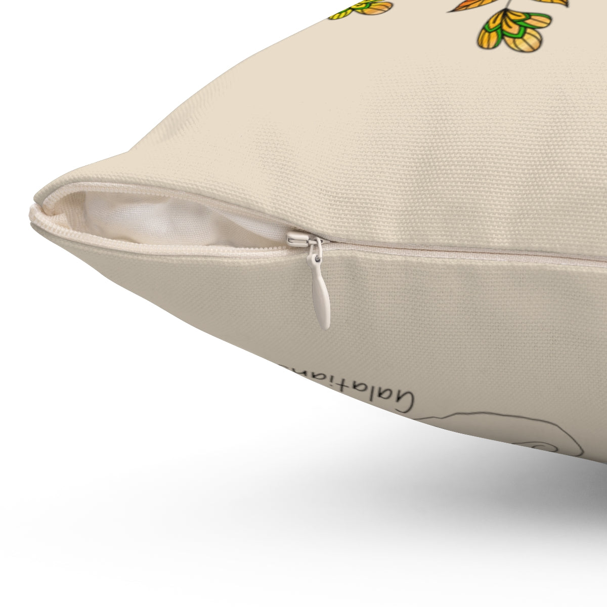 Decorative throw pillow cover with the quote 'I Shall Not Be Weary in Well Doing', featuring a double-sided print and concealed zipper.