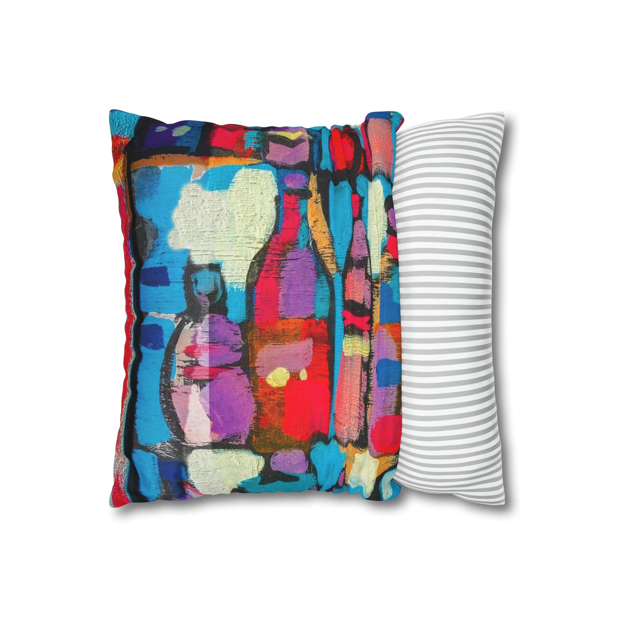 Decorative throw pillow cover featuring a smooth abstract pattern in elegant colors, designed for stylish home decor.