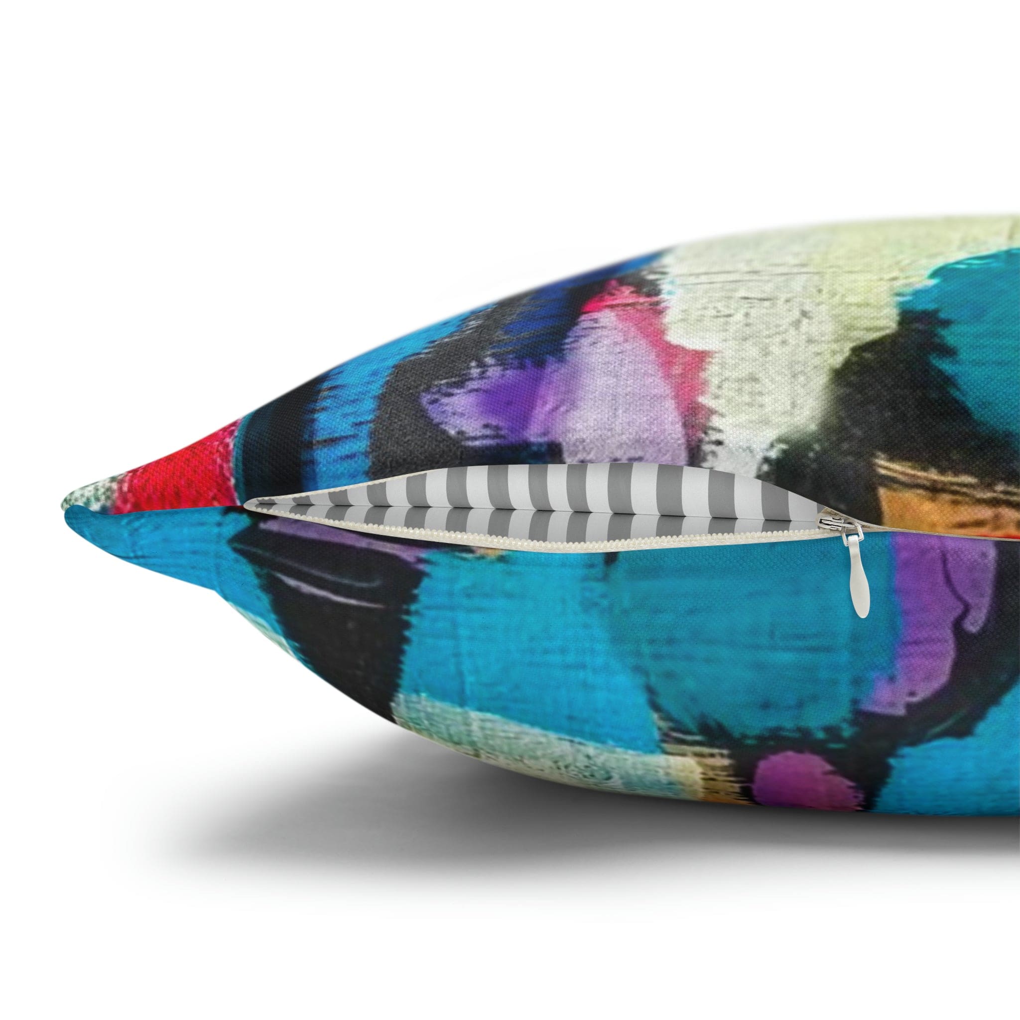 Decorative throw pillow cover featuring a smooth abstract pattern in elegant colors, designed for stylish home decor.