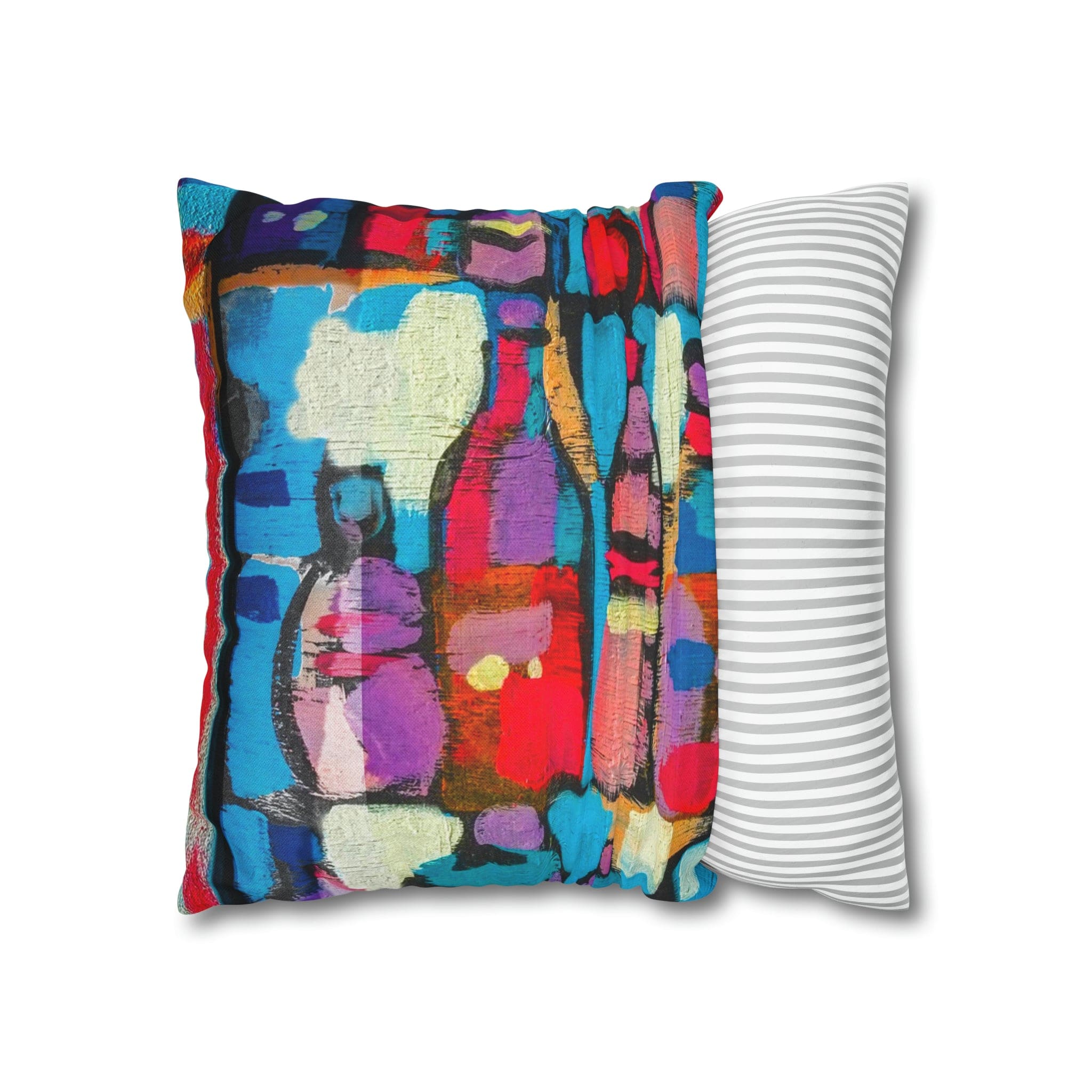 Decorative throw pillow cover featuring a smooth abstract pattern in elegant colors, designed for stylish home decor.