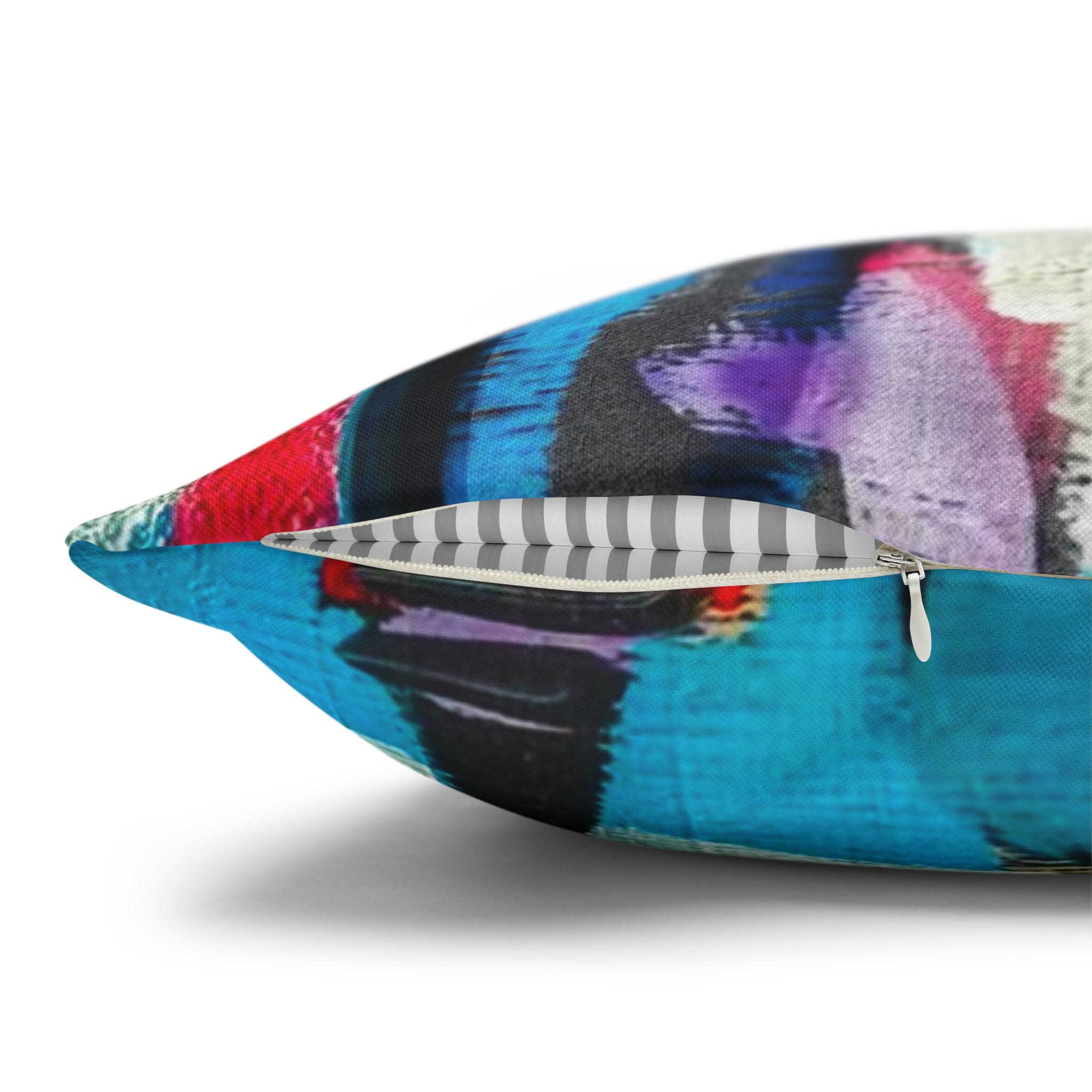 Decorative throw pillow cover featuring a smooth abstract pattern in elegant colors, designed for stylish home decor.