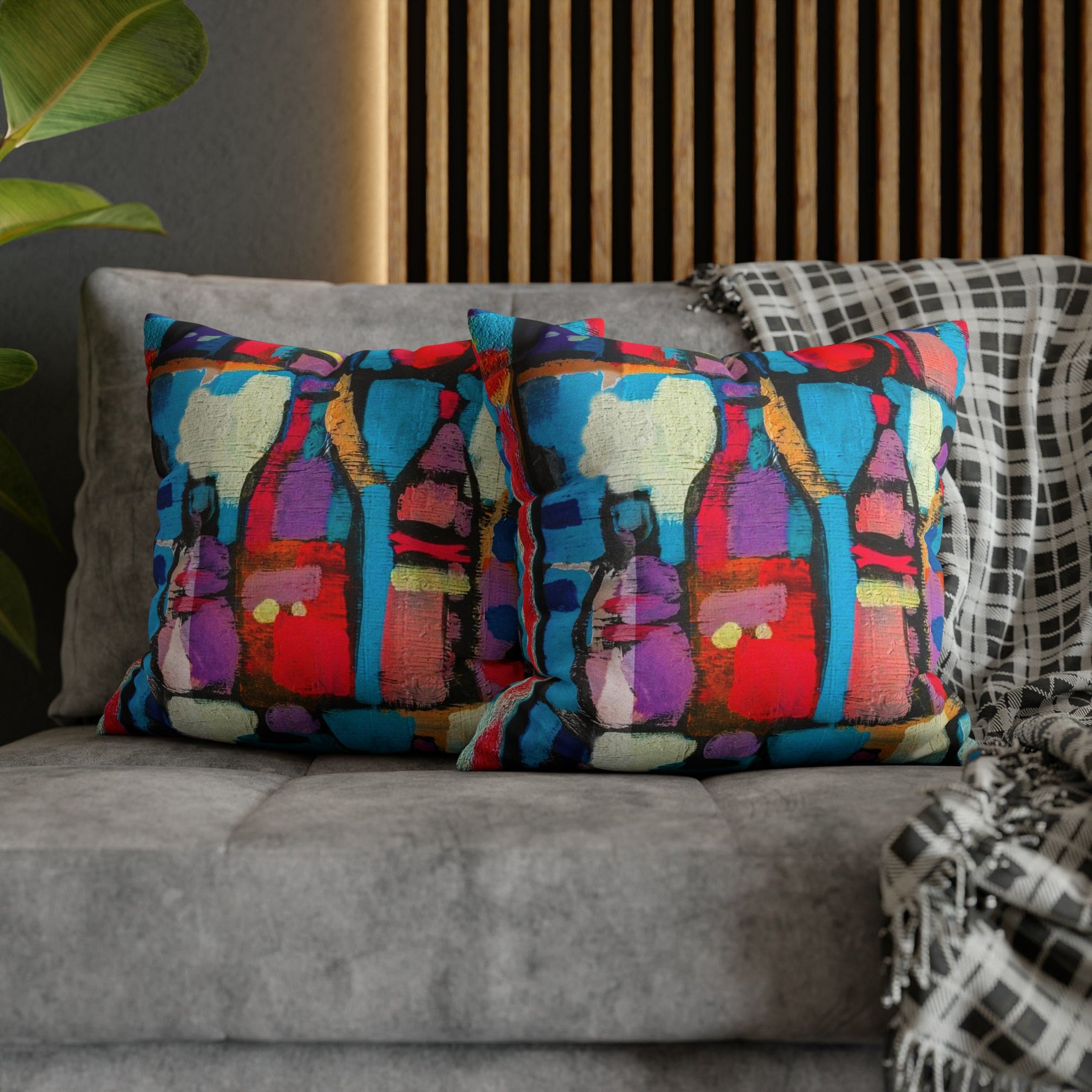 Decorative throw pillow cover featuring a smooth abstract pattern in elegant colors, designed for stylish home decor.