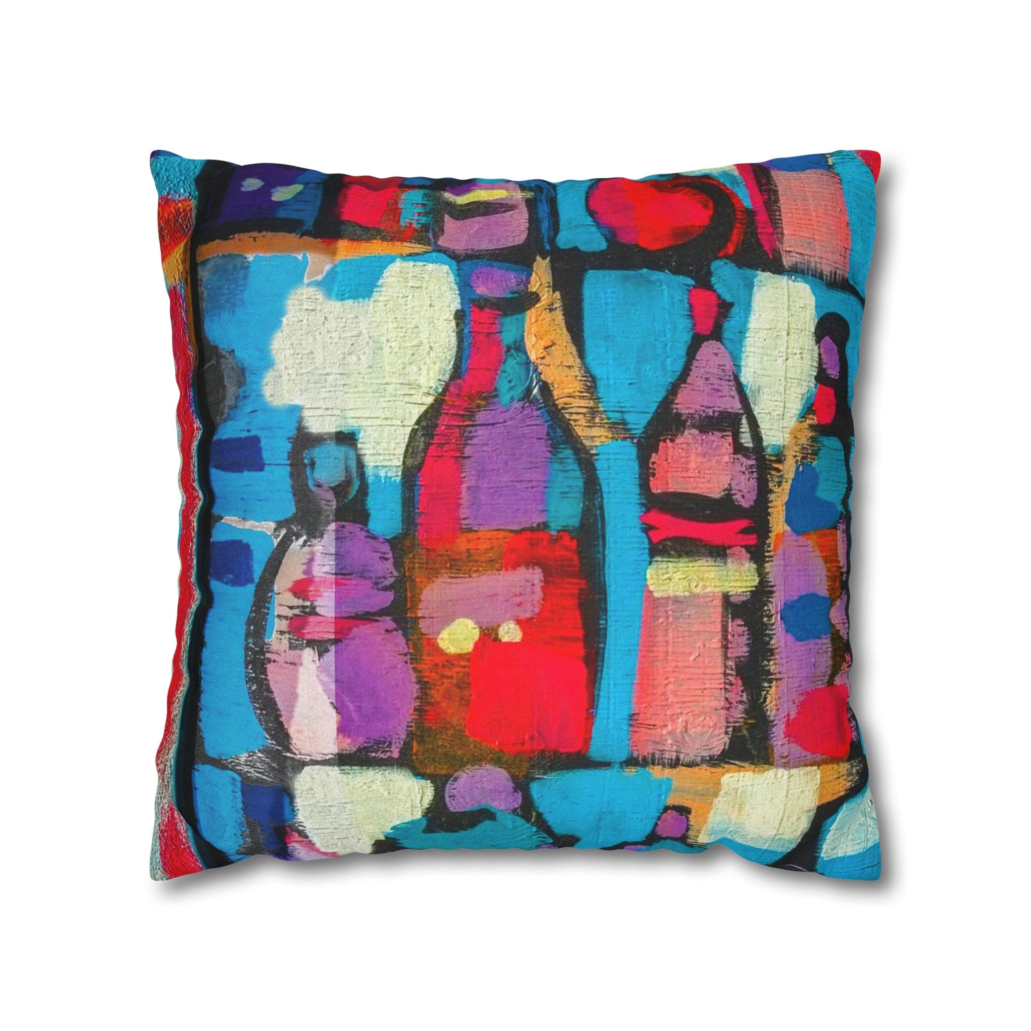 Decorative throw pillow cover featuring a smooth abstract pattern in elegant colors, designed for stylish home decor.