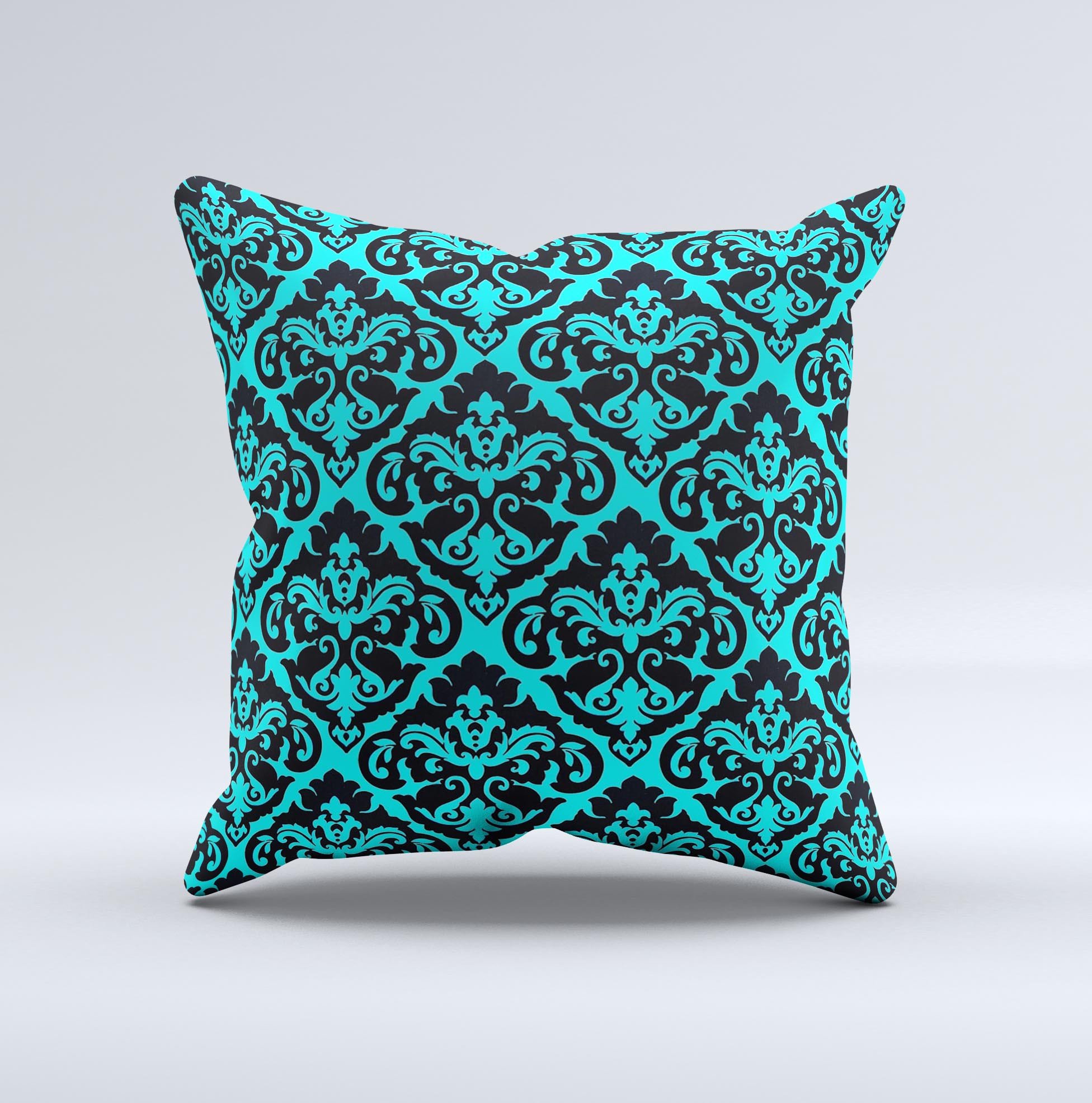 Delicate Pattern Blank Ink-Fuzed Decorative Throw Pillow showcasing intricate design and soft fabric, perfect for home decor.