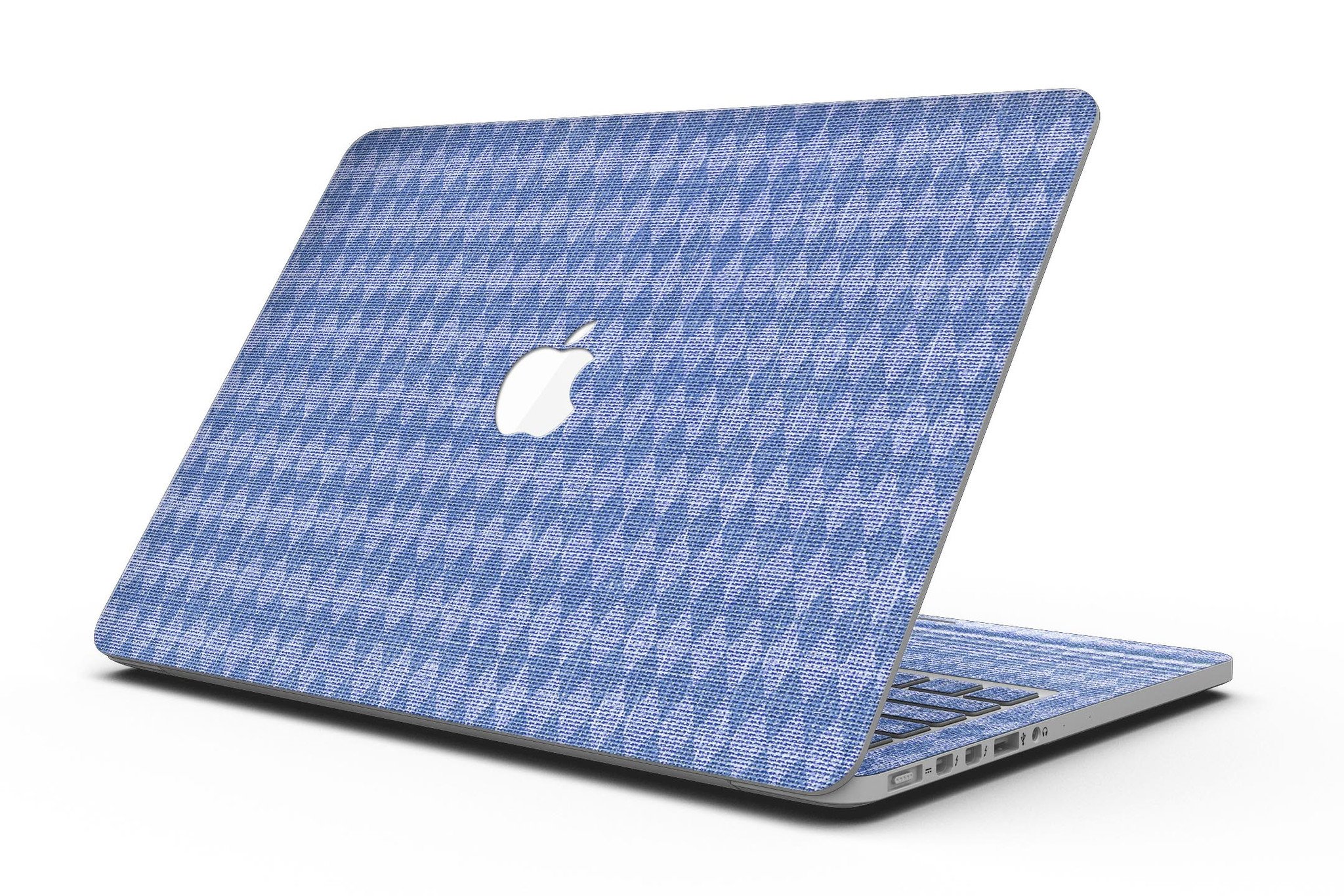 Deep Blue Sea Diamond Pattern skin for MacBook Pro with Retina Display, showcasing vibrant colors and intricate diamond design.
