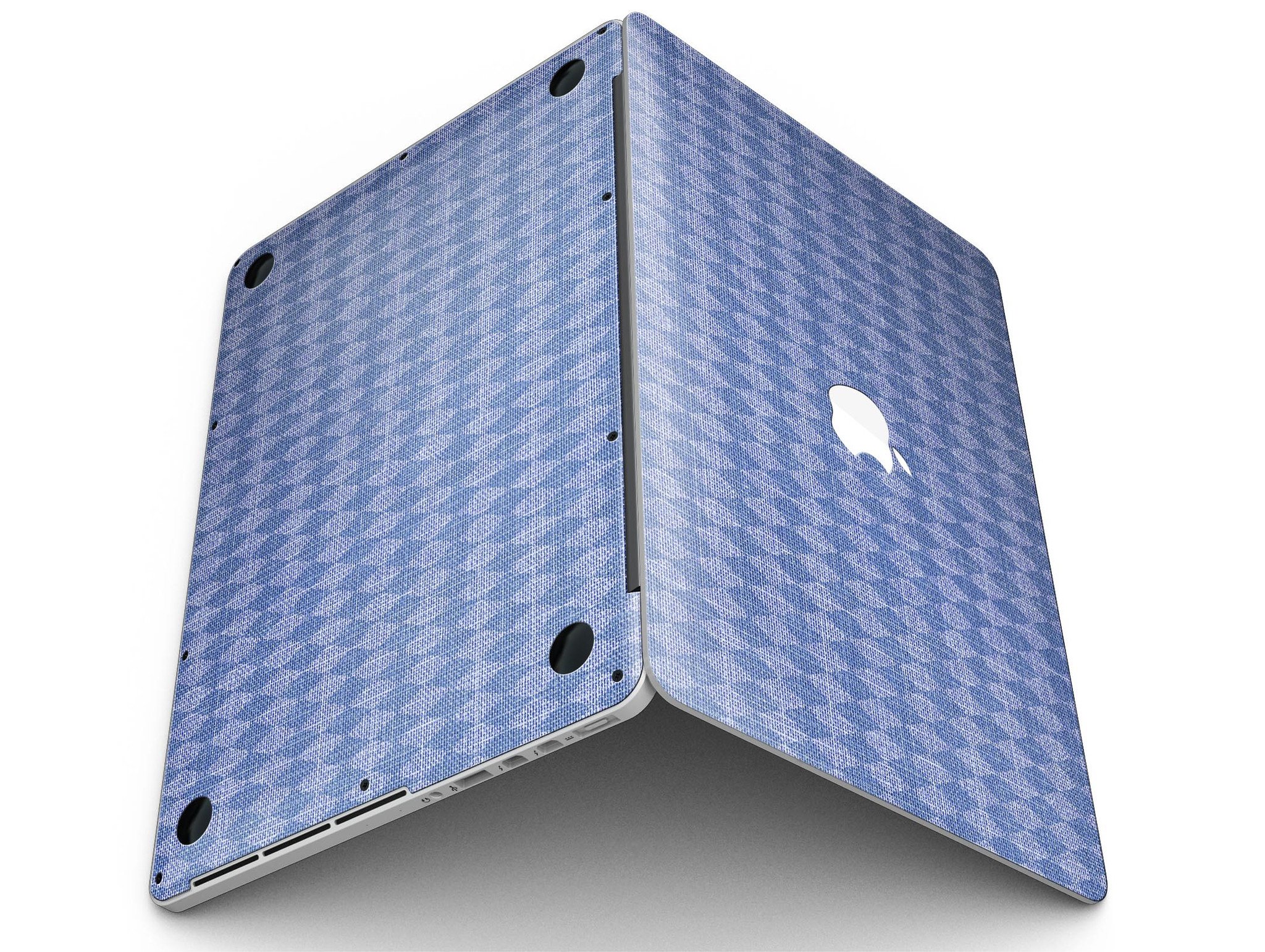 Deep Blue Sea Diamond Pattern skin for MacBook Pro with Retina Display, showcasing vibrant colors and intricate diamond design.