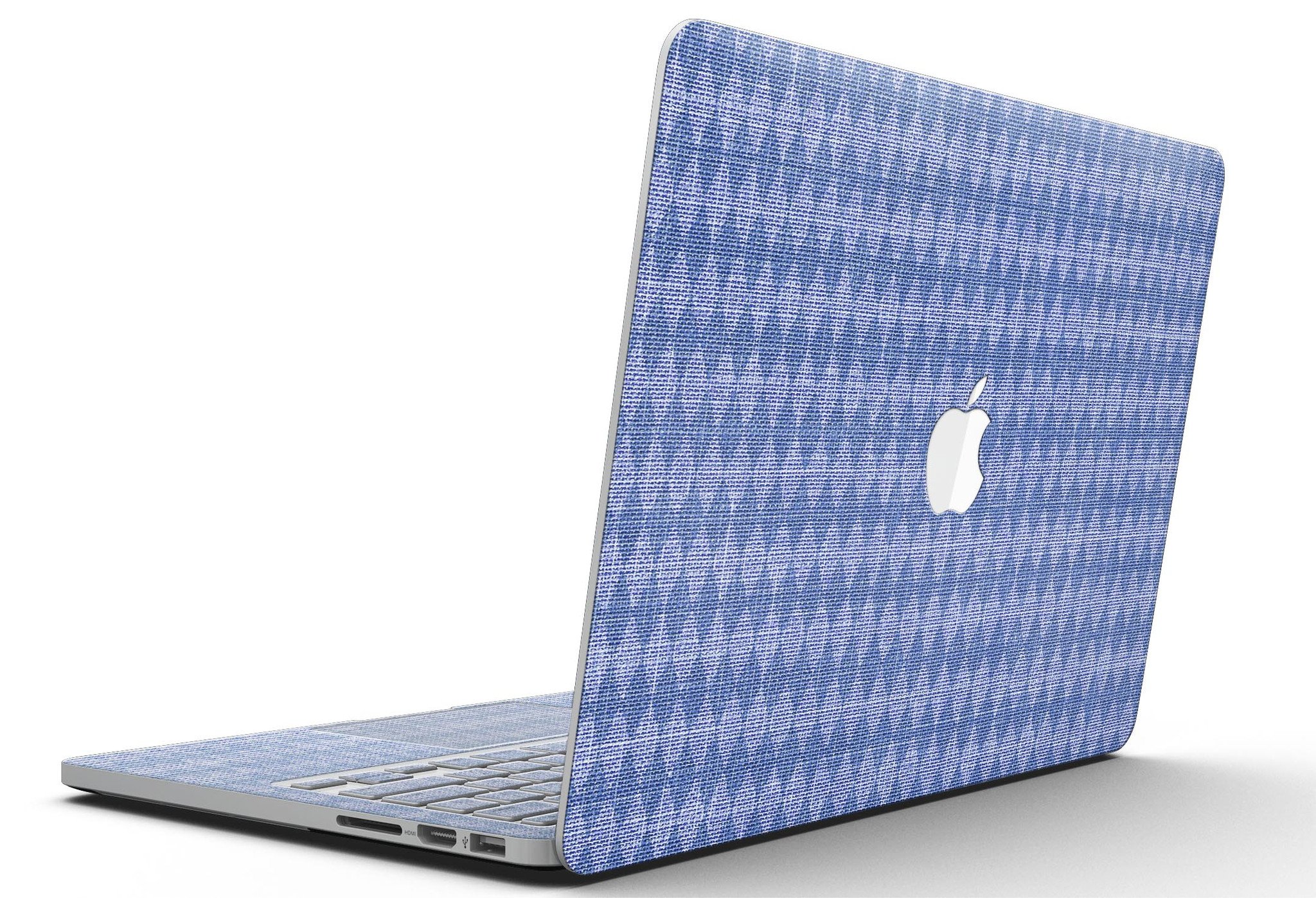 Deep Blue Sea Diamond Pattern skin for MacBook Pro with Retina Display, showcasing vibrant colors and intricate diamond design.