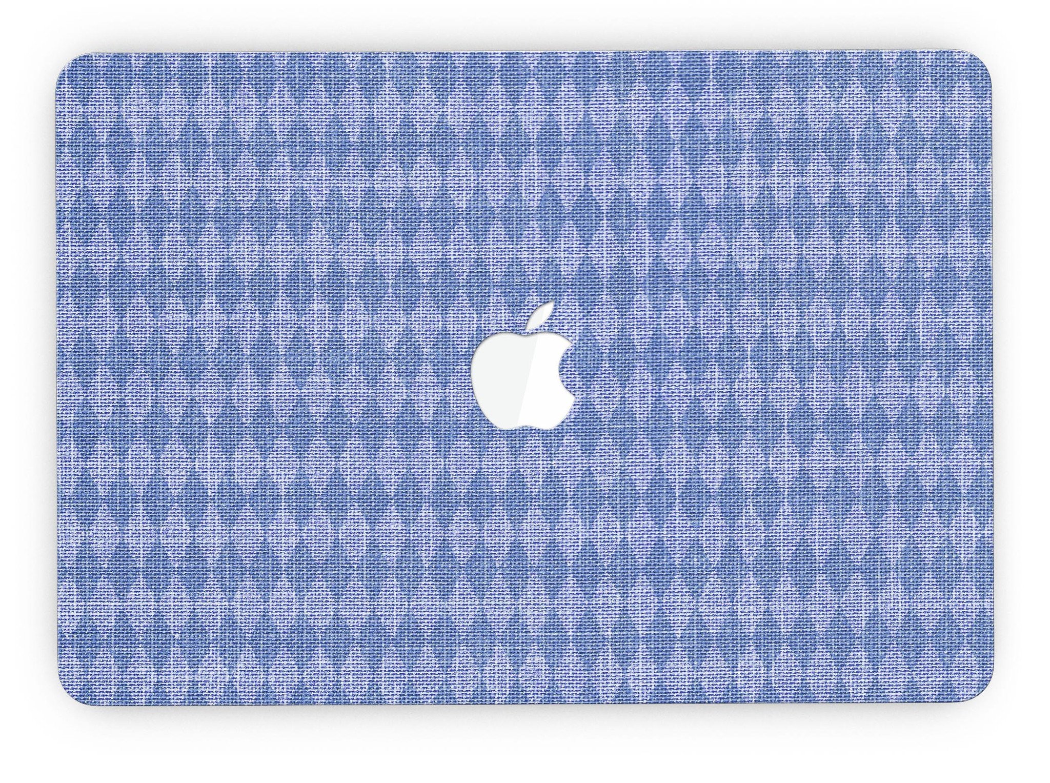 Deep Blue Sea Diamond Pattern skin for MacBook Pro with Retina Display, showcasing vibrant colors and intricate diamond design.