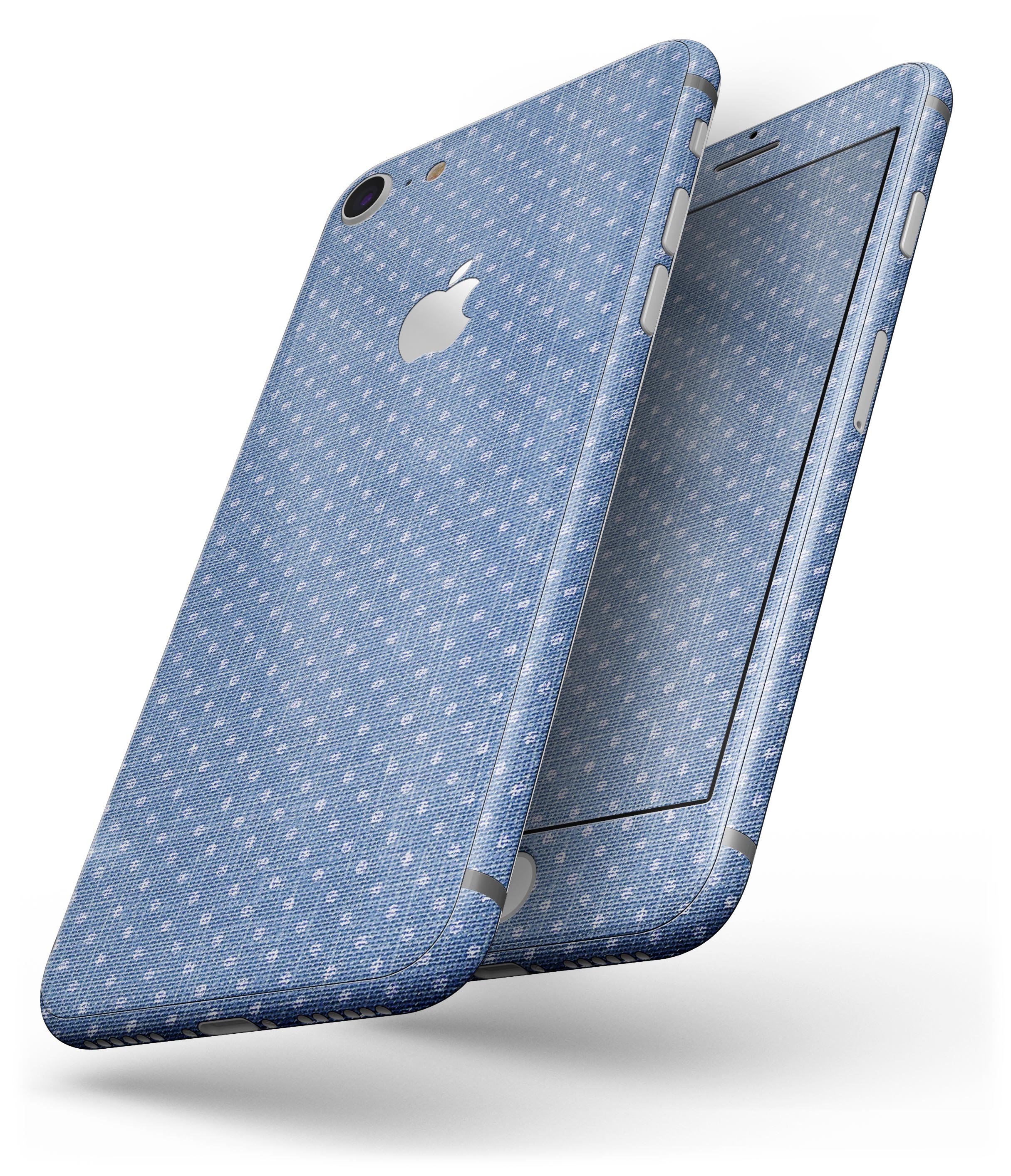 Deep Blue Sea Micro Dots skin for iPhone 8 and 8 Plus, showcasing a stylish design with micro dot patterns.