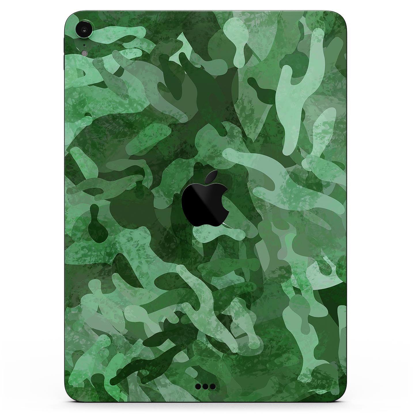 Desert Green Camouflage V2 skin decal for Apple iPad, showcasing its unique design and premium quality materials.