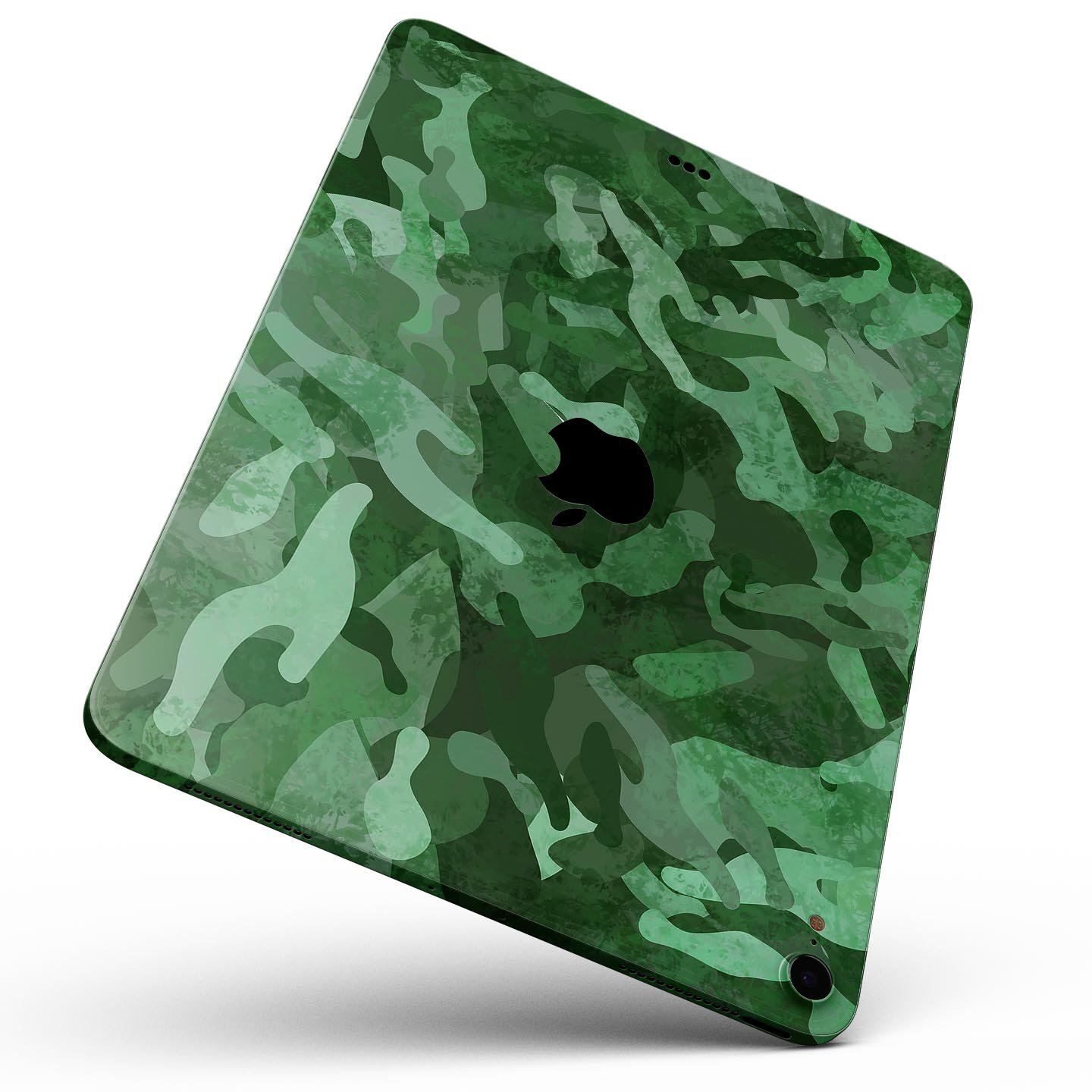 Desert Green Camouflage V2 skin decal for Apple iPad, showcasing its unique design and premium quality materials.