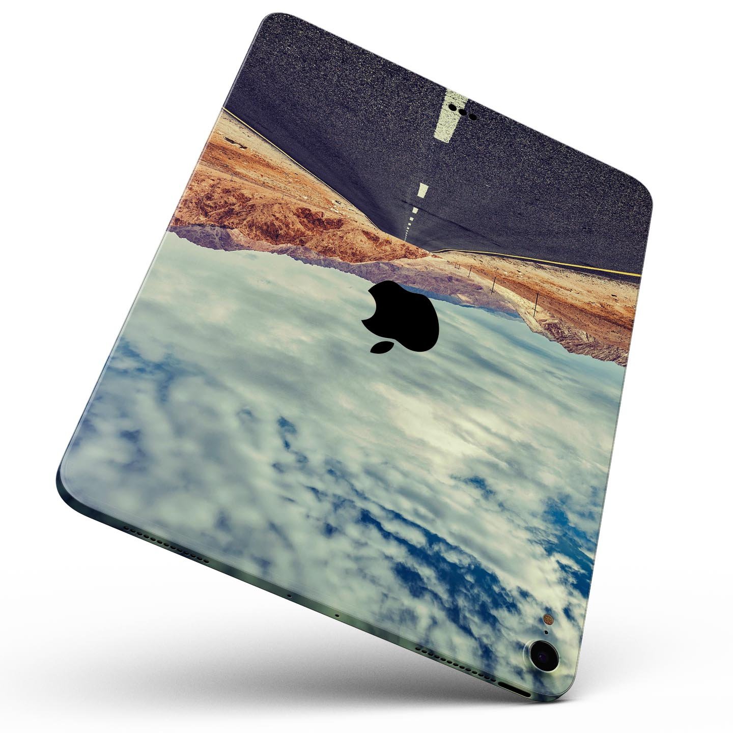 Desert Road full body skin decal for Apple iPad Pro, showcasing vibrant design and premium 3M material.