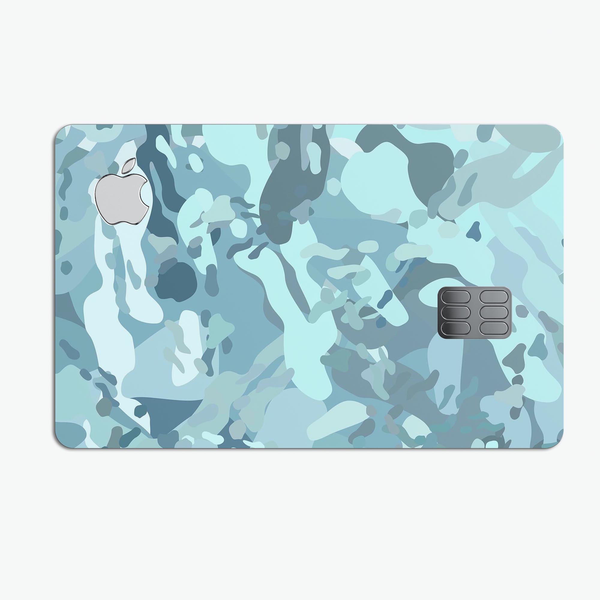 Desert Sea Camouflage V2 skin applied to an Apple Card, showcasing its premium design and protective features.
