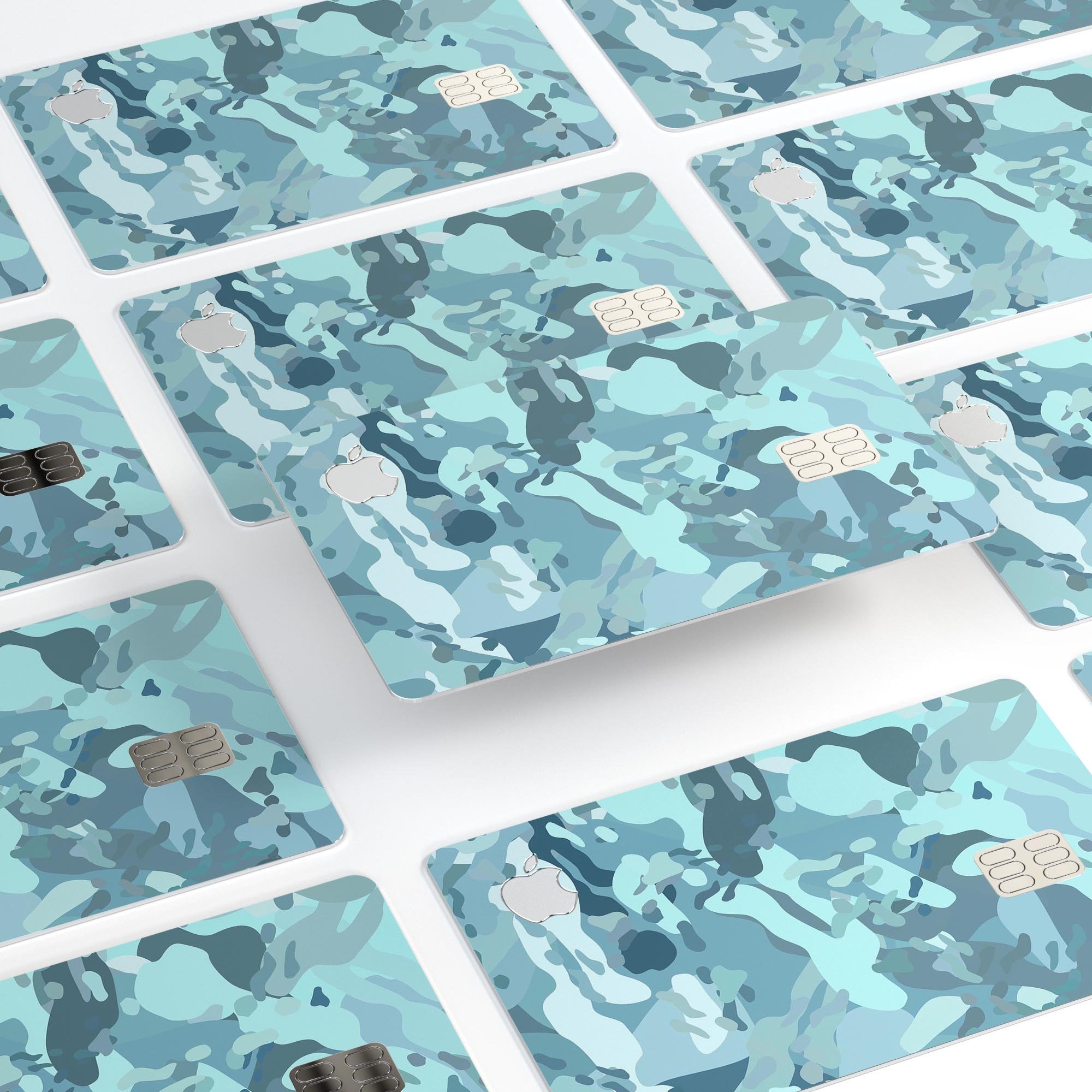 Desert Sea Camouflage V2 skin applied to an Apple Card, showcasing its premium design and protective features.