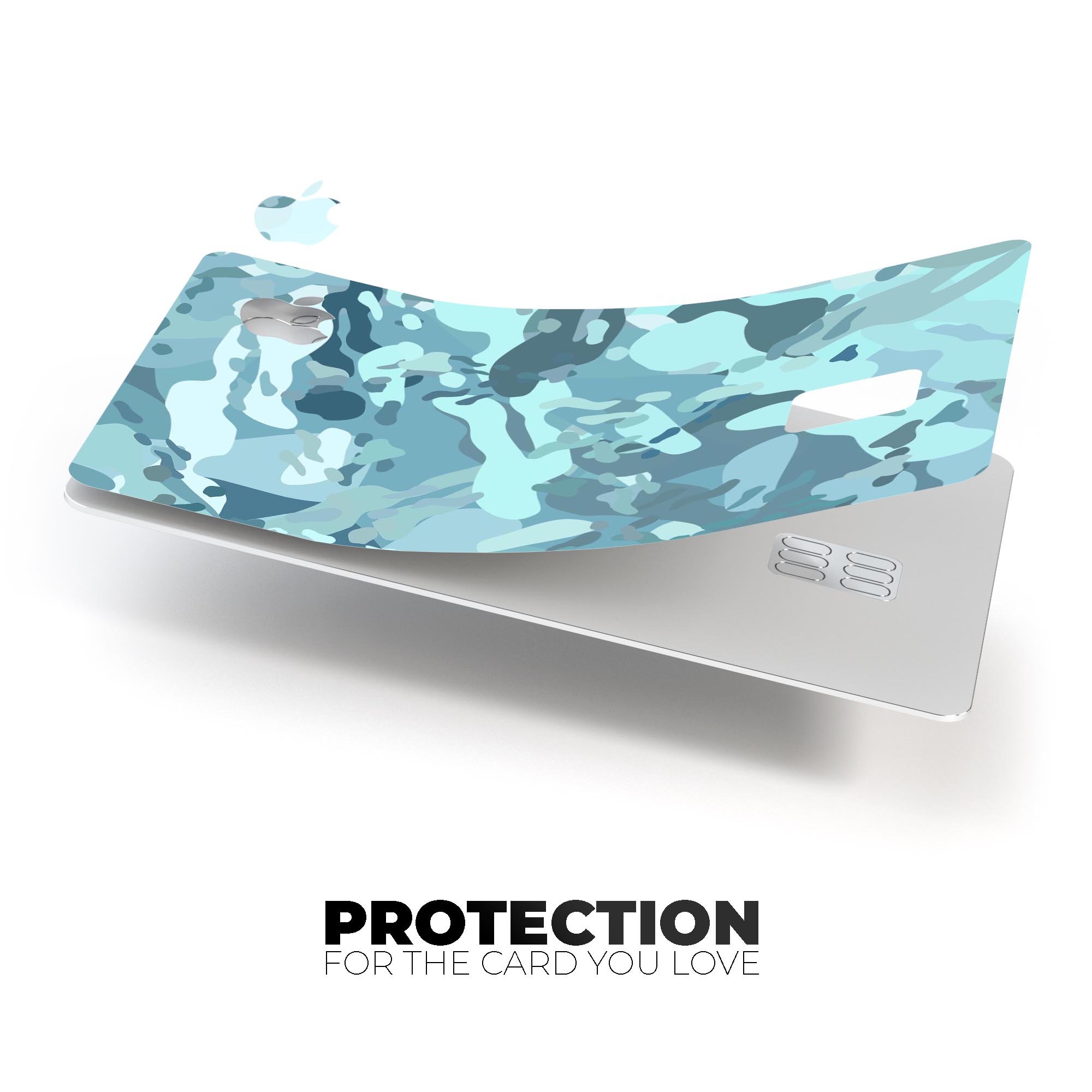 Desert Sea Camouflage V2 skin applied to an Apple Card, showcasing its premium design and protective features.