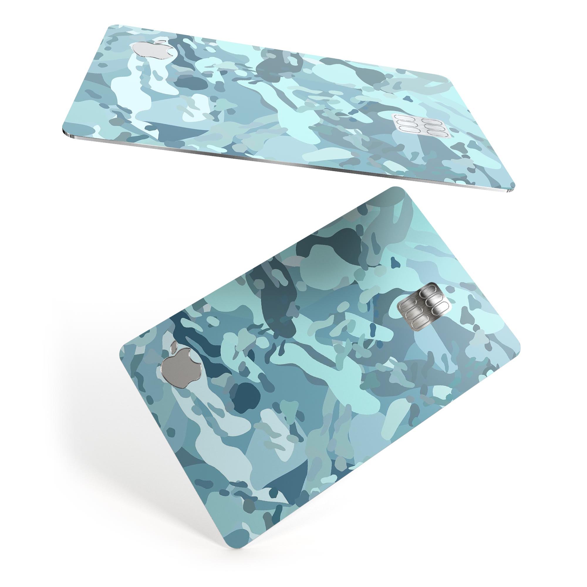 Desert Sea Camouflage V2 skin applied to an Apple Card, showcasing its premium design and protective features.