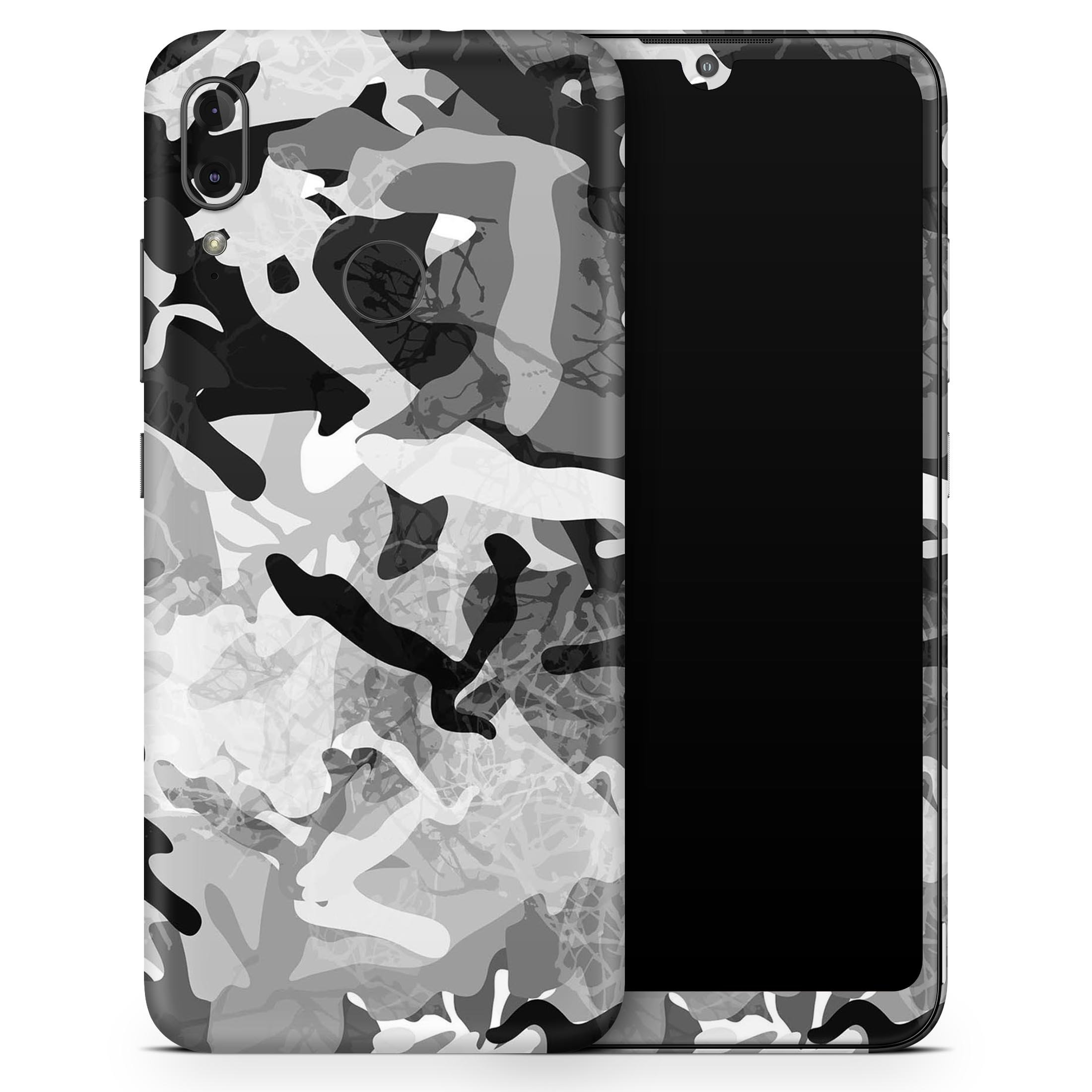 Desert Snow Camouflage V2 skin decal wrap kit for Motorola, showcasing a stylish design and precise fit.