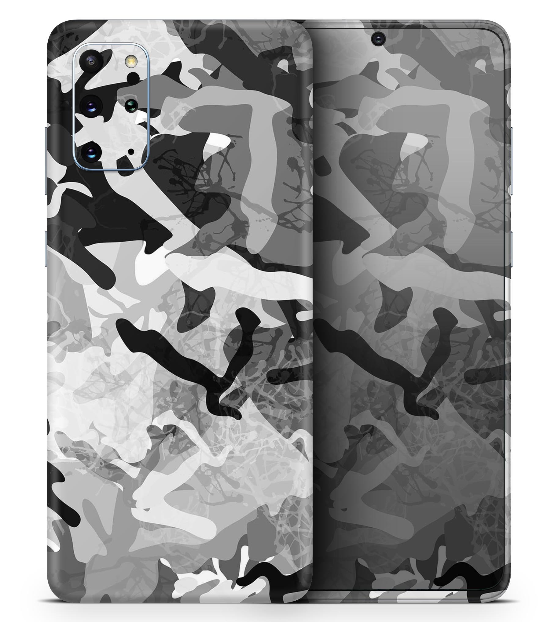 Desert Snow Camouflage V2 full body skin decal wrap kit for Samsung Galaxy, showcasing a sleek design and matte finish.