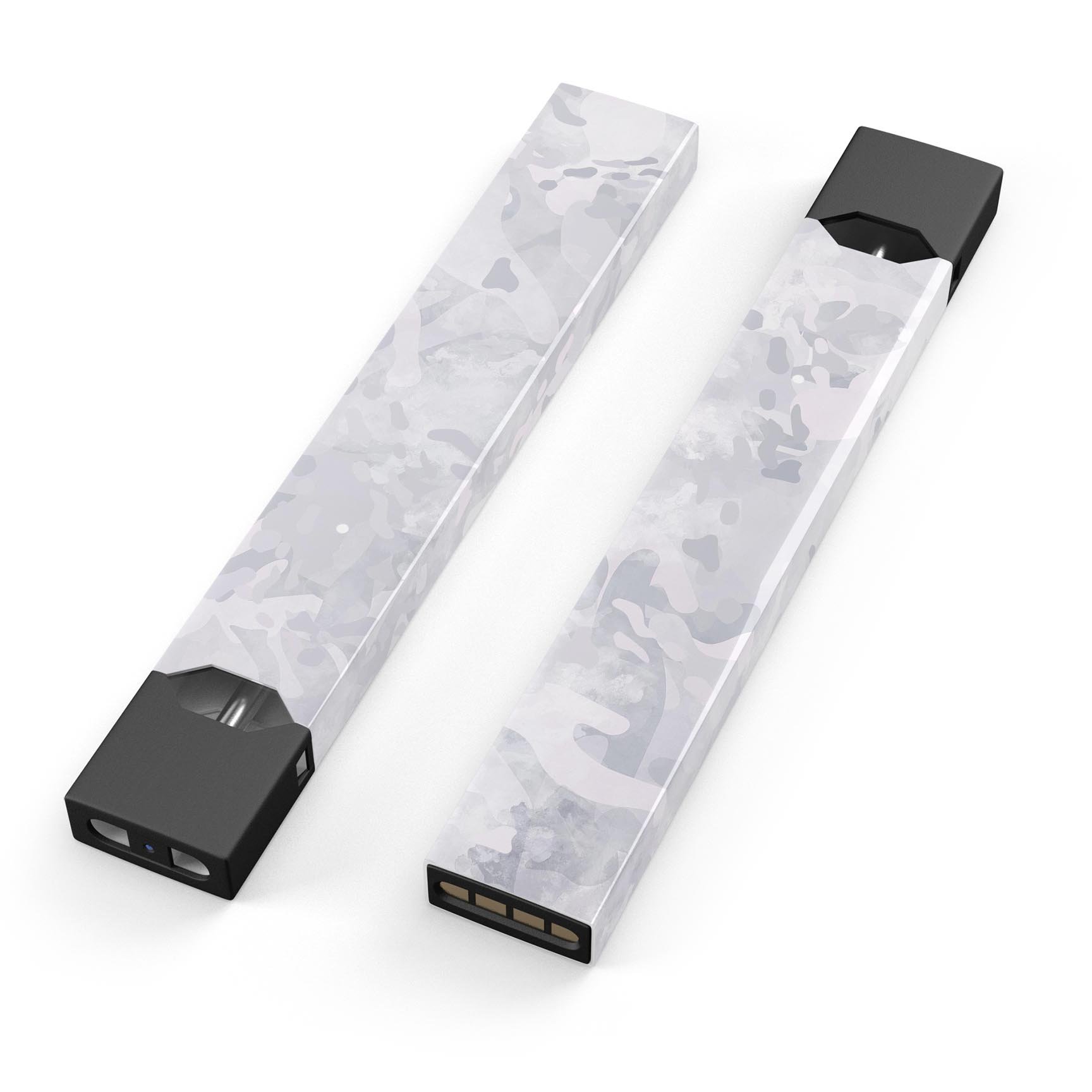 Desert Winter Camouflage V3 skin wrap for JUUL device, showcasing its unique design and protective features.