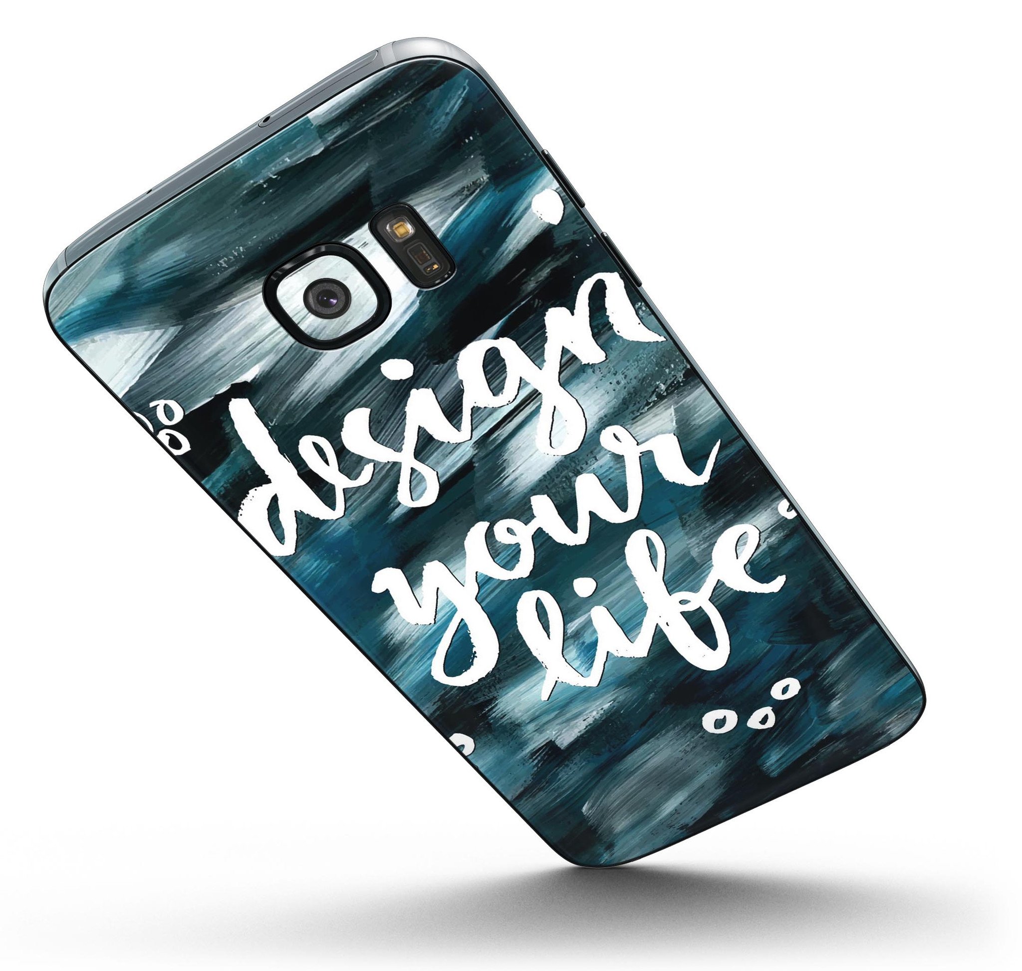 Design your Life Full Body Skin-Kit for Samsung Galaxy S7 and S7 Edge, showcasing premium vinyl material and stylish finishes.