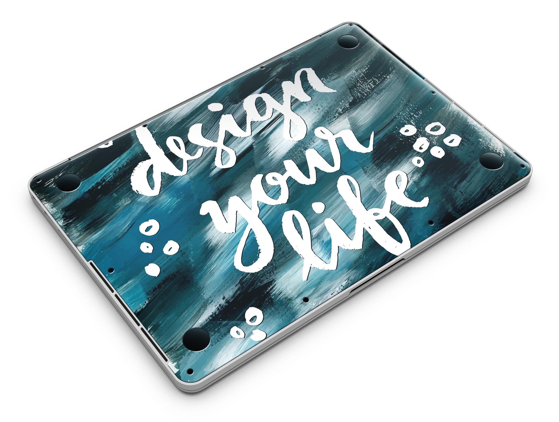 A MacBook Pro with Retina Display covered in a stylish full-coverage skin, showcasing a glossy finish and precise cut.