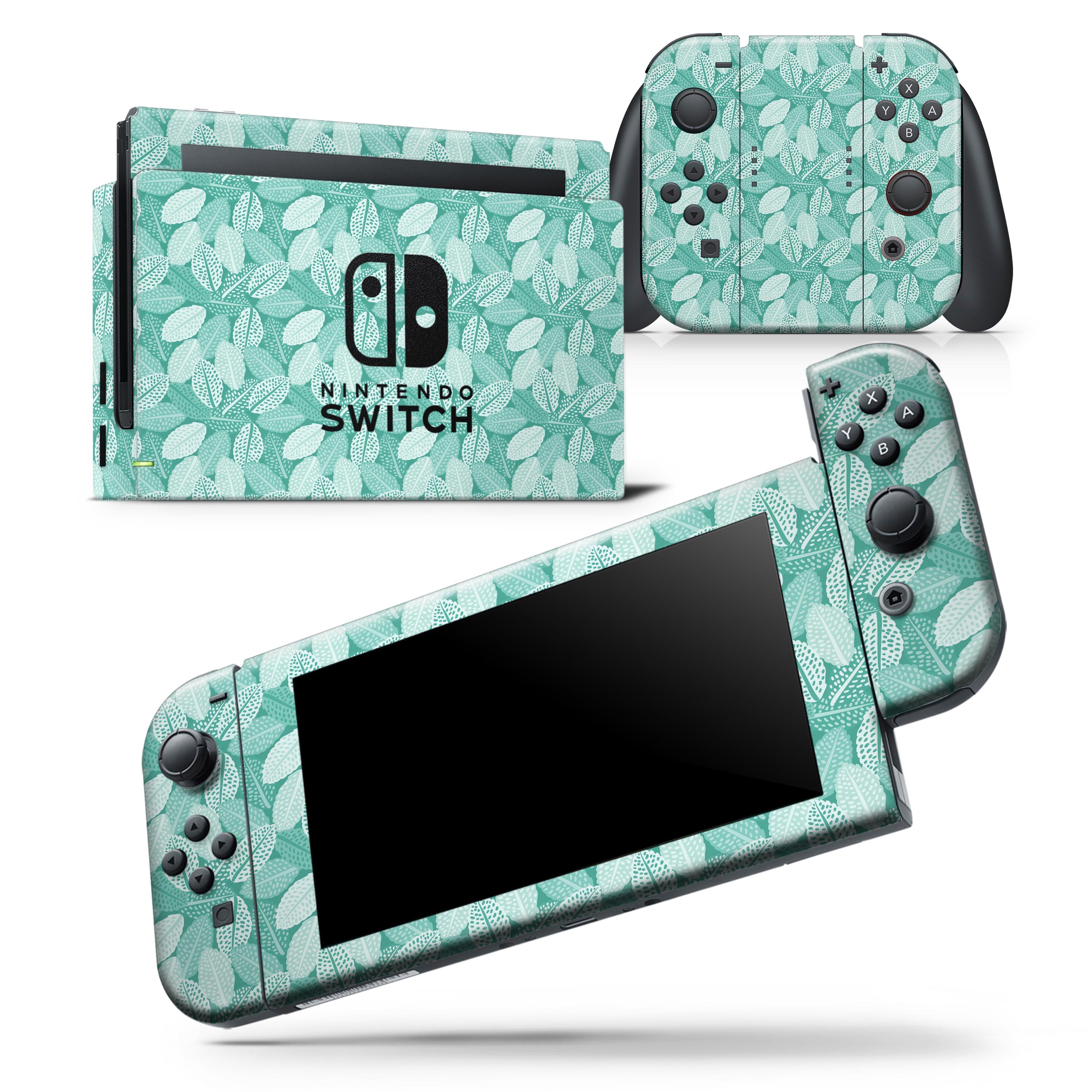 Digital Paper Watermelon Cocktail skin wrap decal for Nintendo Switch, showcasing vibrant colors and a precise fit for console and controllers.