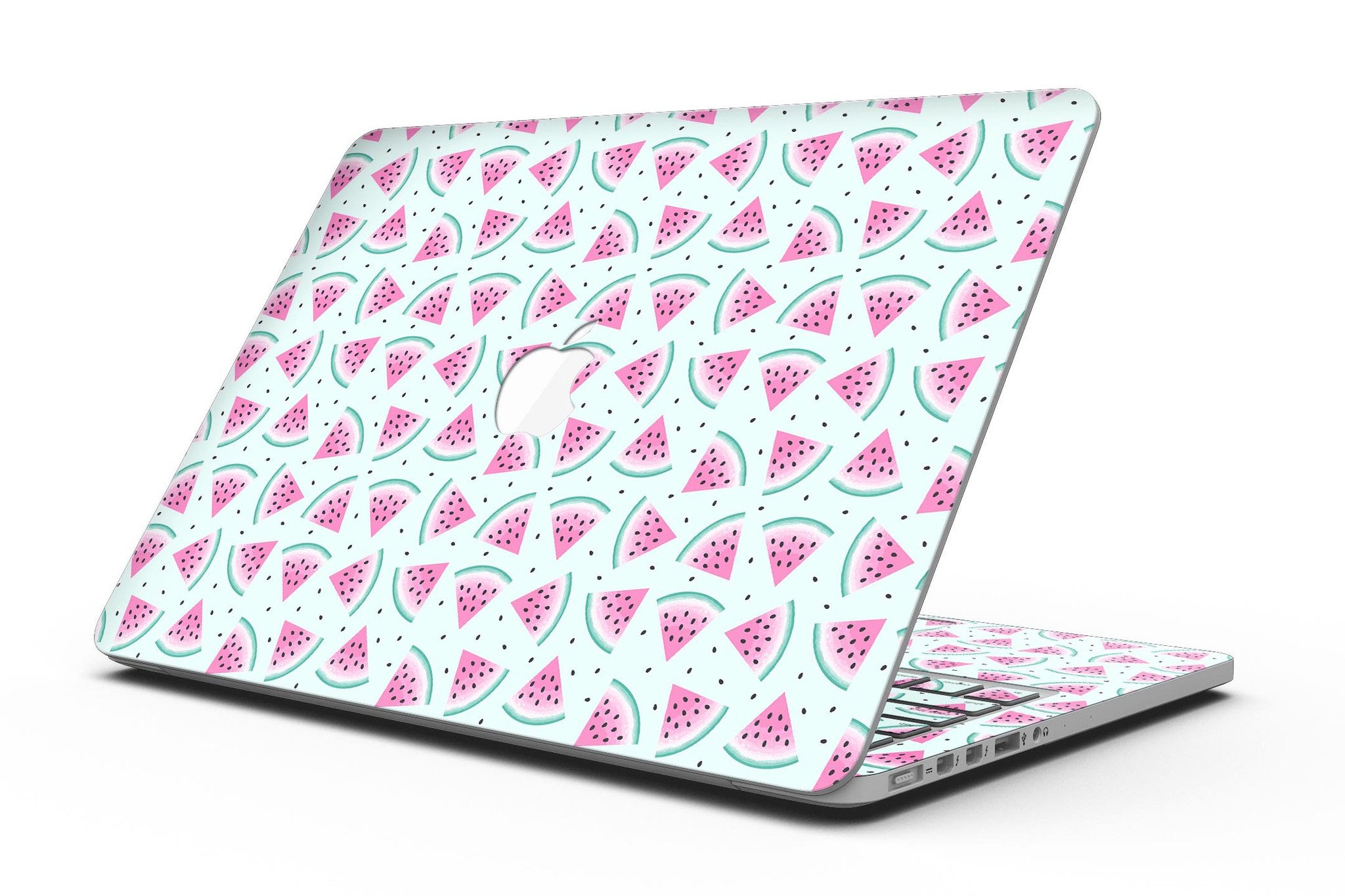 Digital Paper skin featuring a vibrant Watermelon Cocktail design for MacBook Pro with Retina Display, showcasing style and protection.