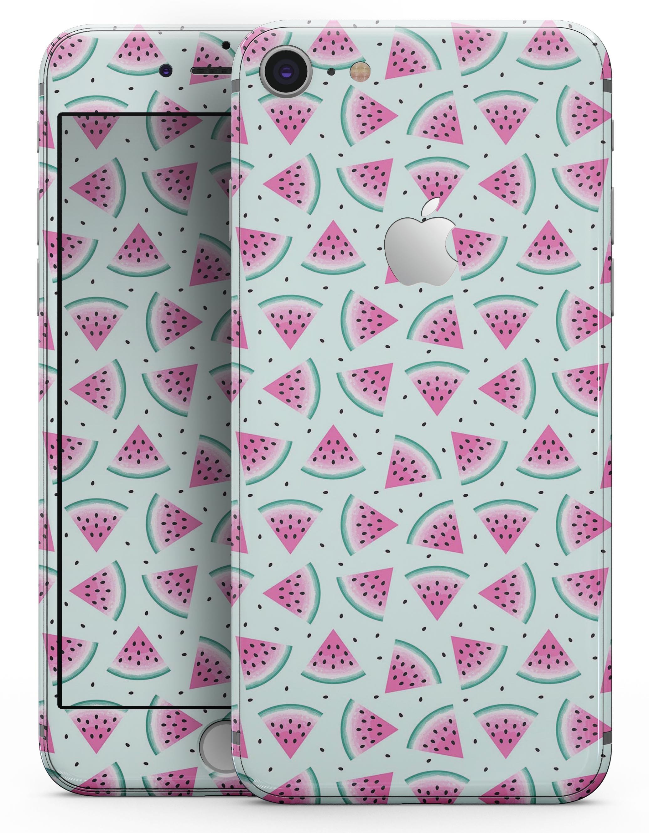 Digital Paper Watermelon Cocktail skin for iPhone 8 and 8 Plus, showcasing vibrant colors and stylish design.