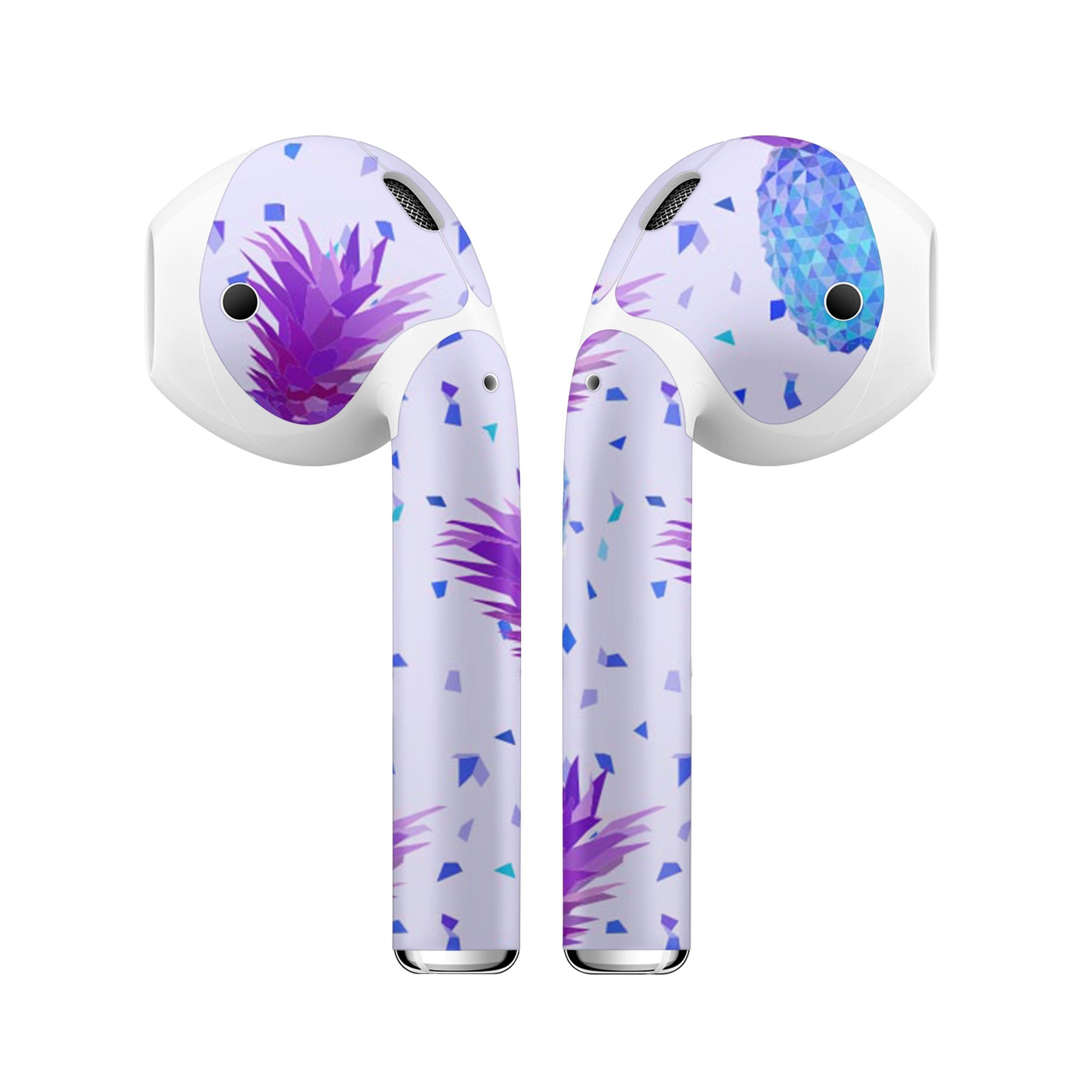 Disco Pineapple skin decal wrap kit for Apple AirPods, showcasing vibrant colors and unique design.
