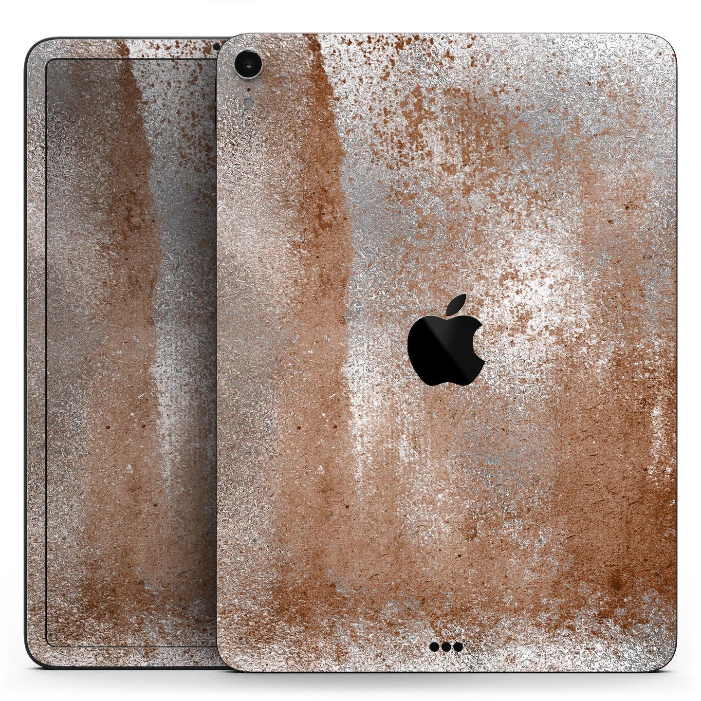 Distressed Silver Texture skin decal for Apple iPad, showcasing its sleek design and premium finish.