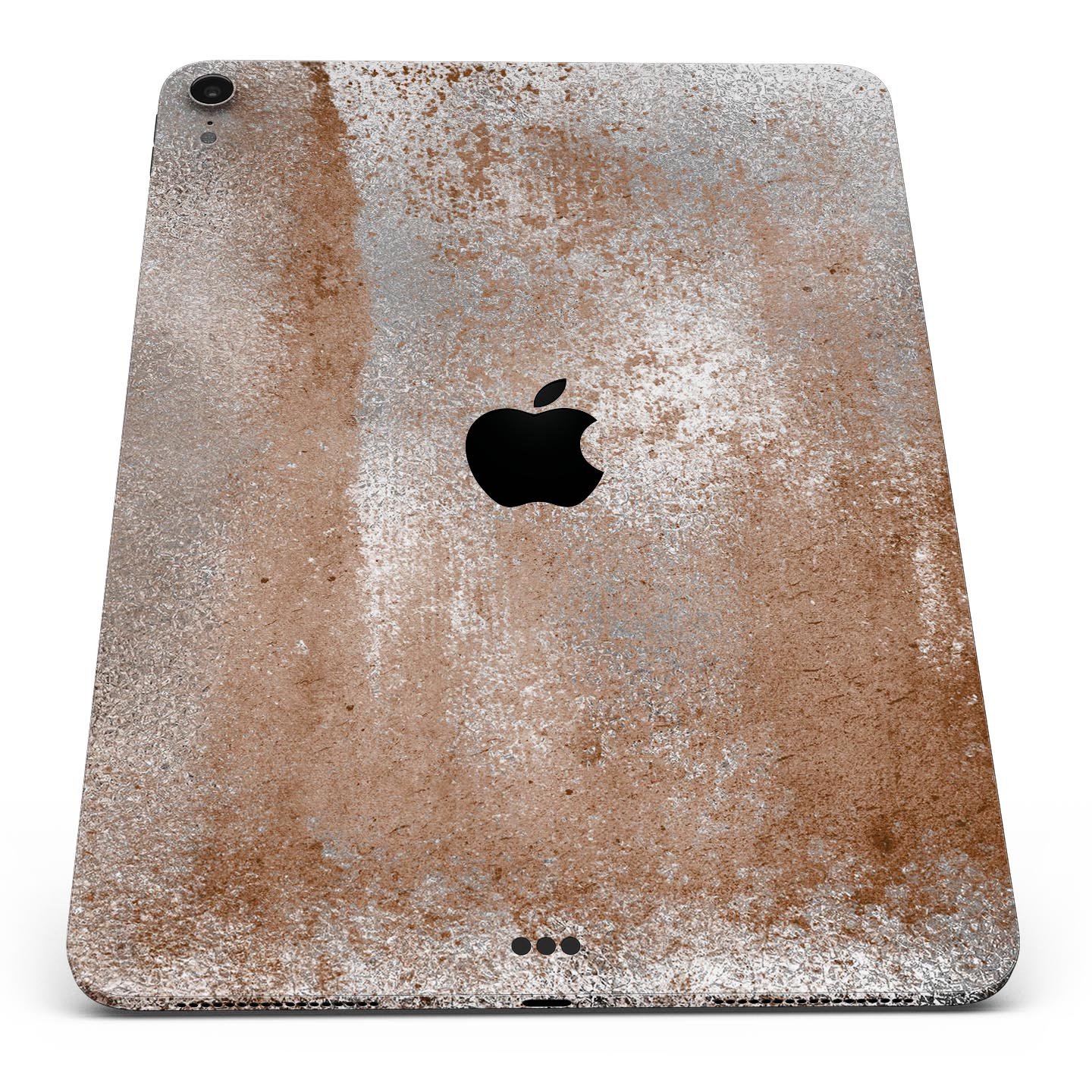 Distressed Silver Texture skin decal for Apple iPad, showcasing its sleek design and premium finish.