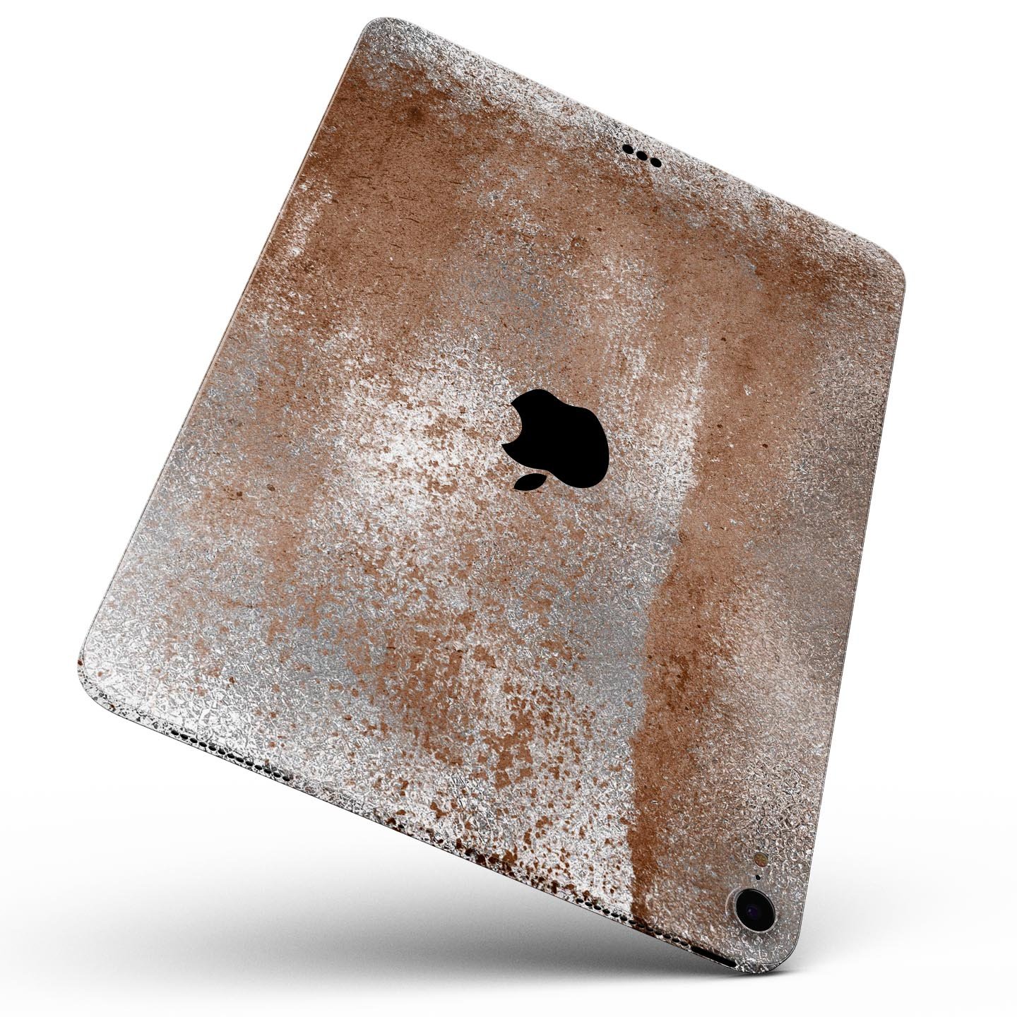 Distressed Silver Texture skin decal for Apple iPad, showcasing its sleek design and premium finish.
