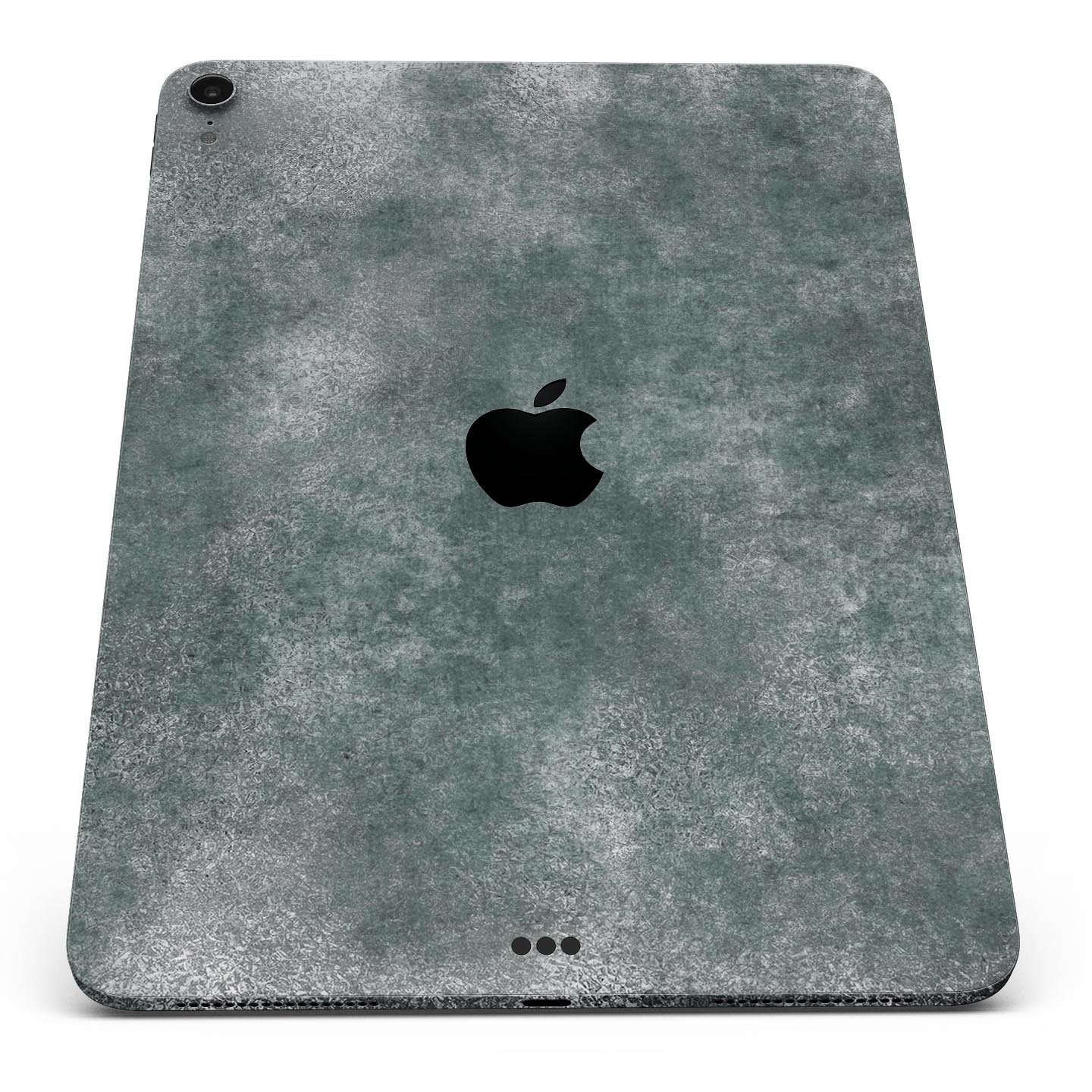 Distressed Silver Texture v12 skin decal for Apple devices, showcasing a sleek design and premium finish.