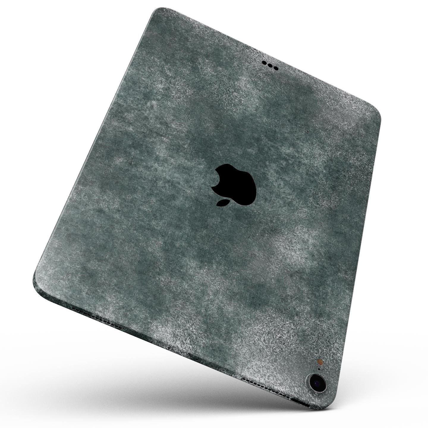 Distressed Silver Texture v12 skin decal for Apple devices, showcasing a sleek design and premium finish.