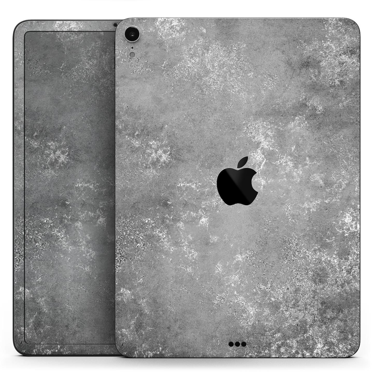 Distressed Silver Texture v13 skin decal for Apple devices, showcasing a sleek design and premium finish.