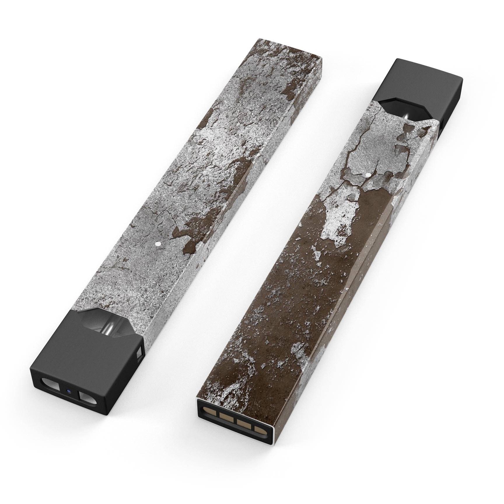 Distressed Silver Texture v16 skin-wrap for JUUL device, showcasing a stylish and protective design.