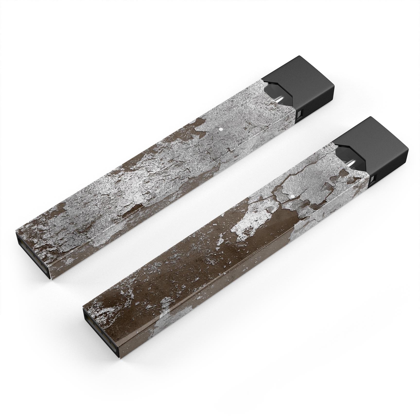 Distressed Silver Texture v16 skin-wrap for JUUL device, showcasing a stylish and protective design.