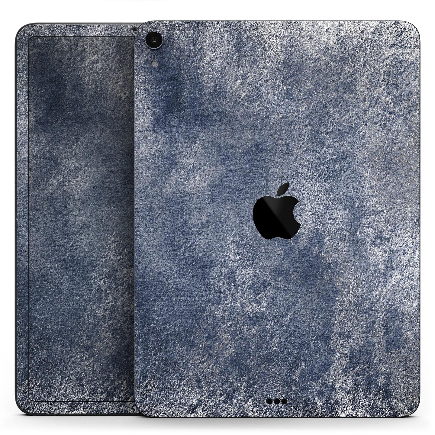 Distressed Silver Texture skin decal for Apple iPad, showcasing a sleek design and premium finish.