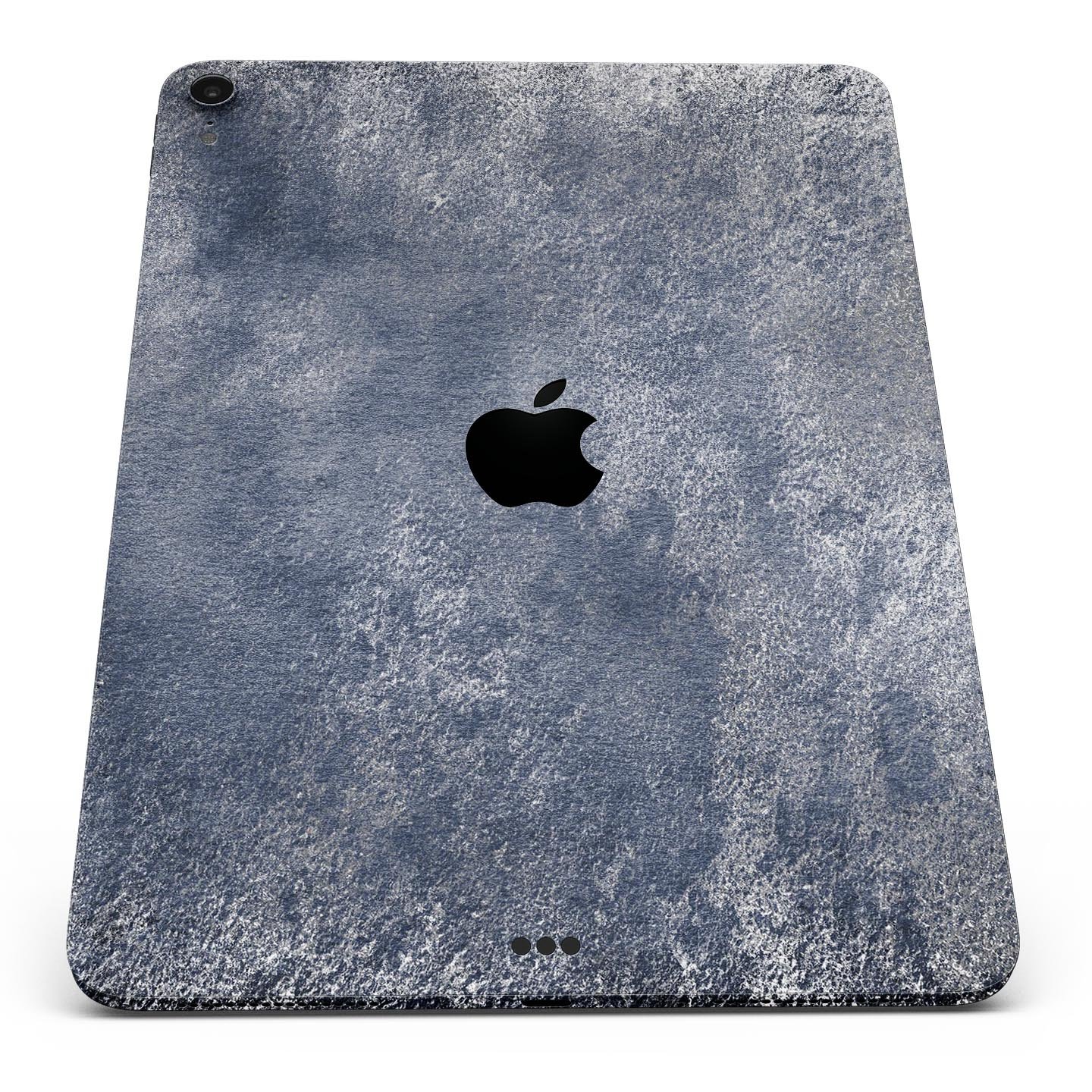 Distressed Silver Texture skin decal for Apple iPad, showcasing a sleek design and premium finish.