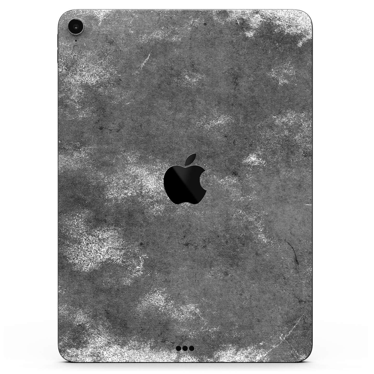 Distressed Silver Texture skin decal for Apple iPad, showcasing a sleek design and premium finish.