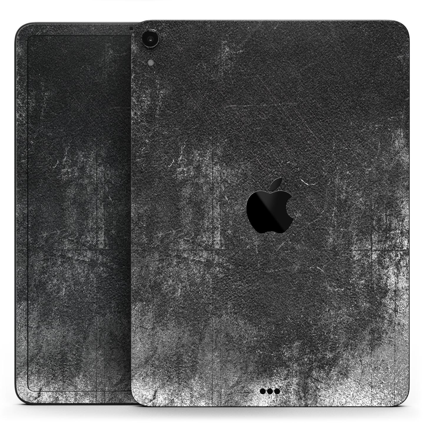 Distressed Silver Texture skin decal for Apple iPad, showcasing its sleek design and premium finish.