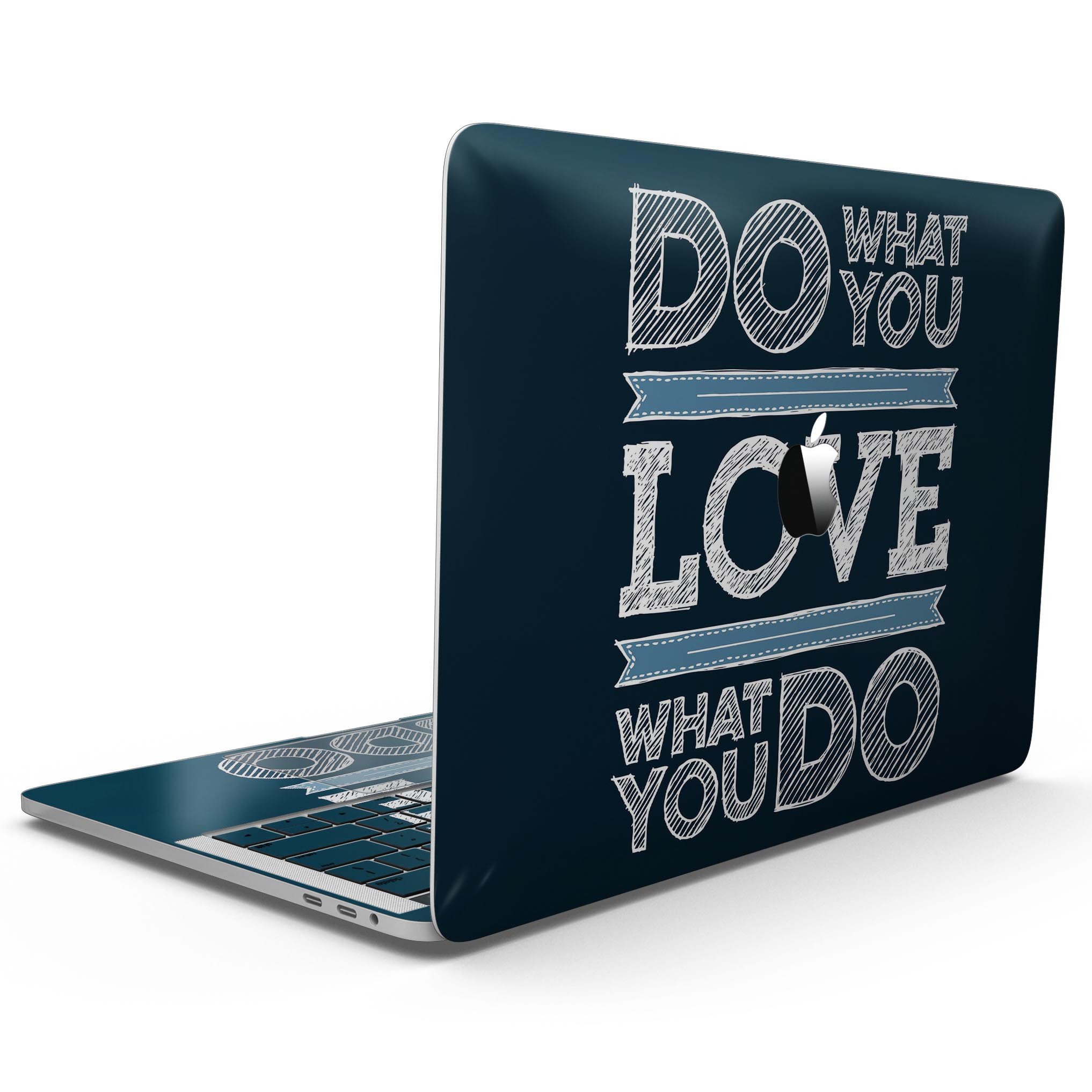 Stylish vinyl skin for 13" MacBook Pro without Touch Bar featuring a motivational design.