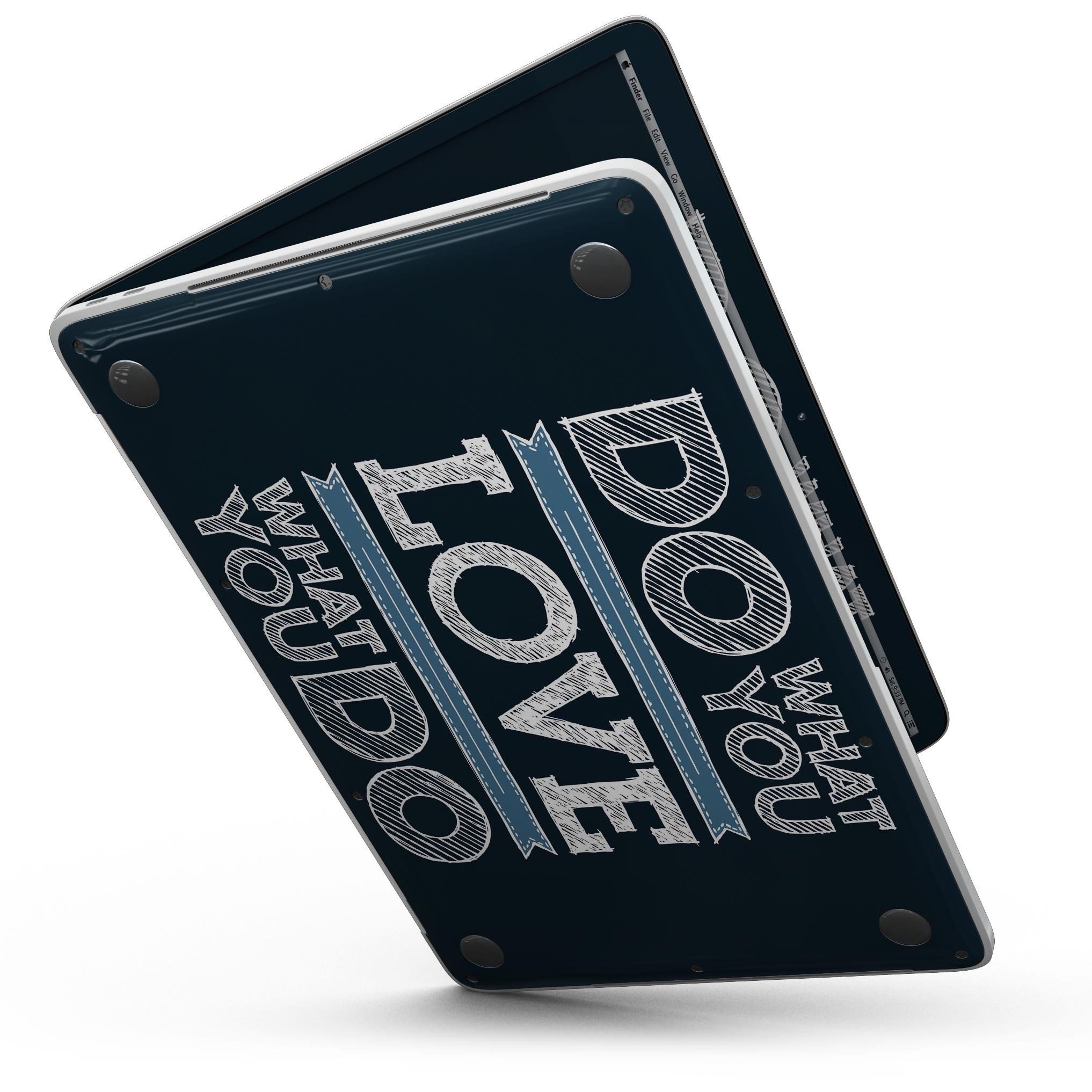 Stylish vinyl skin for 13" MacBook Pro without Touch Bar featuring a motivational design.