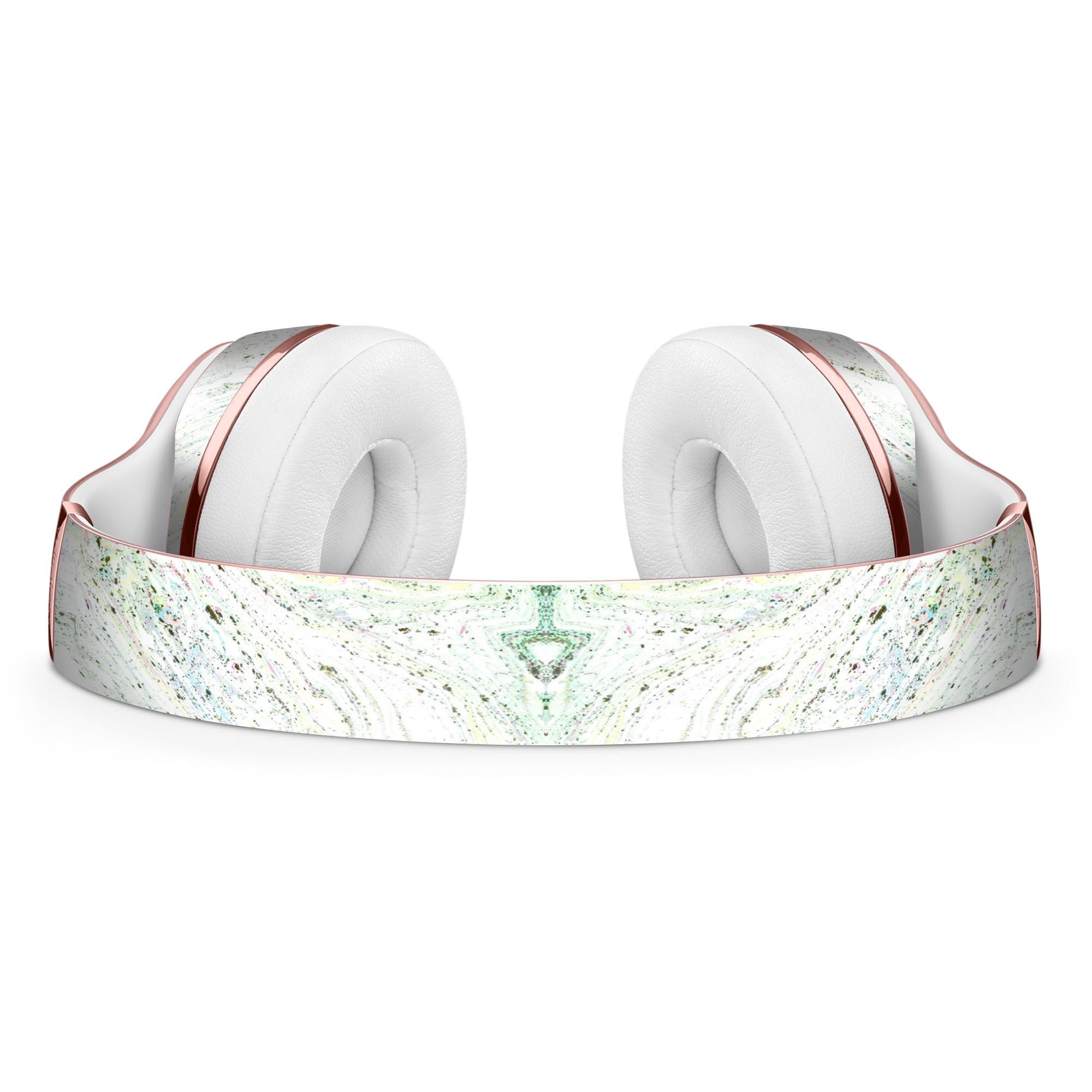 Dotted Mixtured Textured Marble Skin Kit for Beats by Dre Solo 3 Wireless Headphones, showcasing its unique design and premium quality.