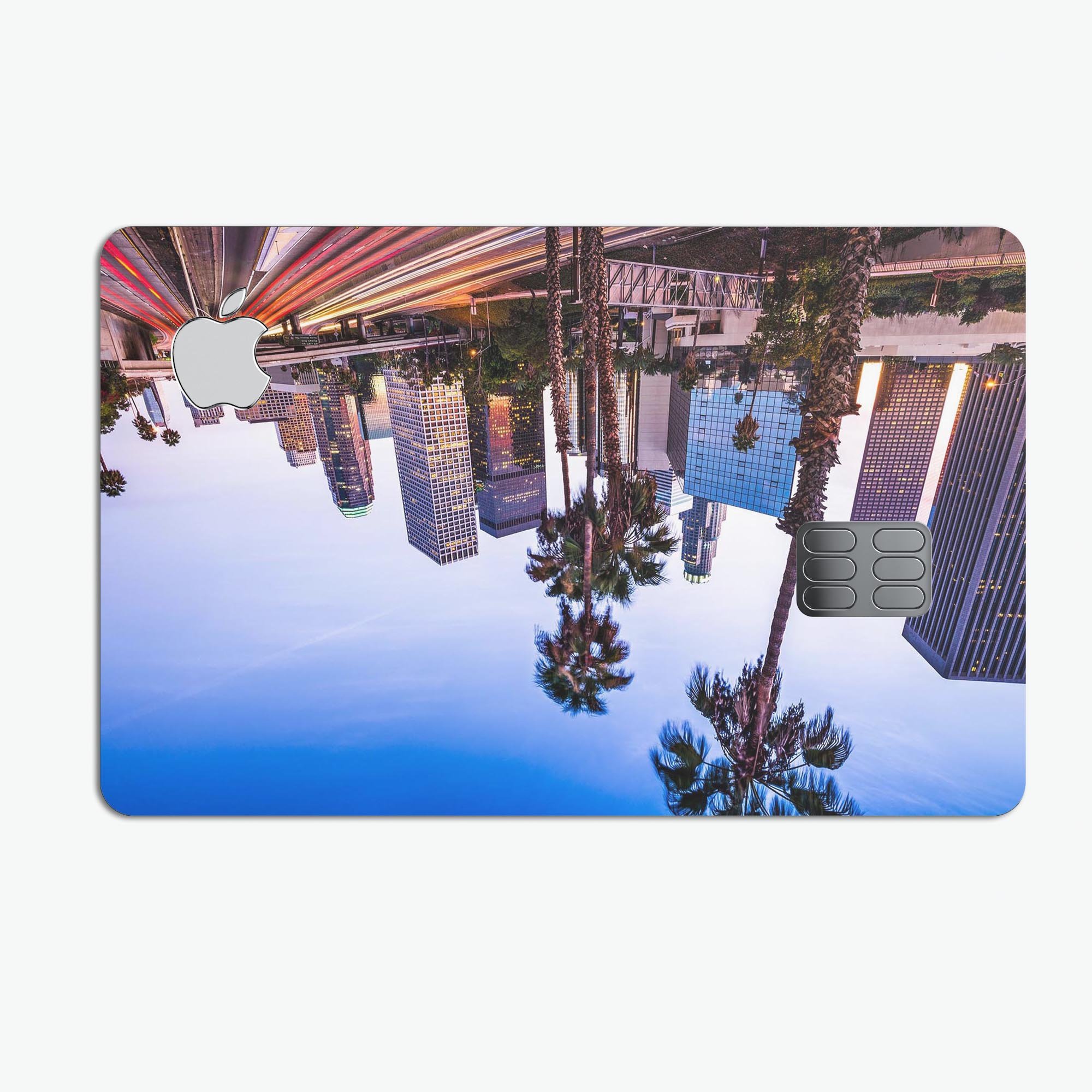 Downtown LA Life V2 decal skin kit for Apple Card, showcasing its premium vinyl material and stylish design.