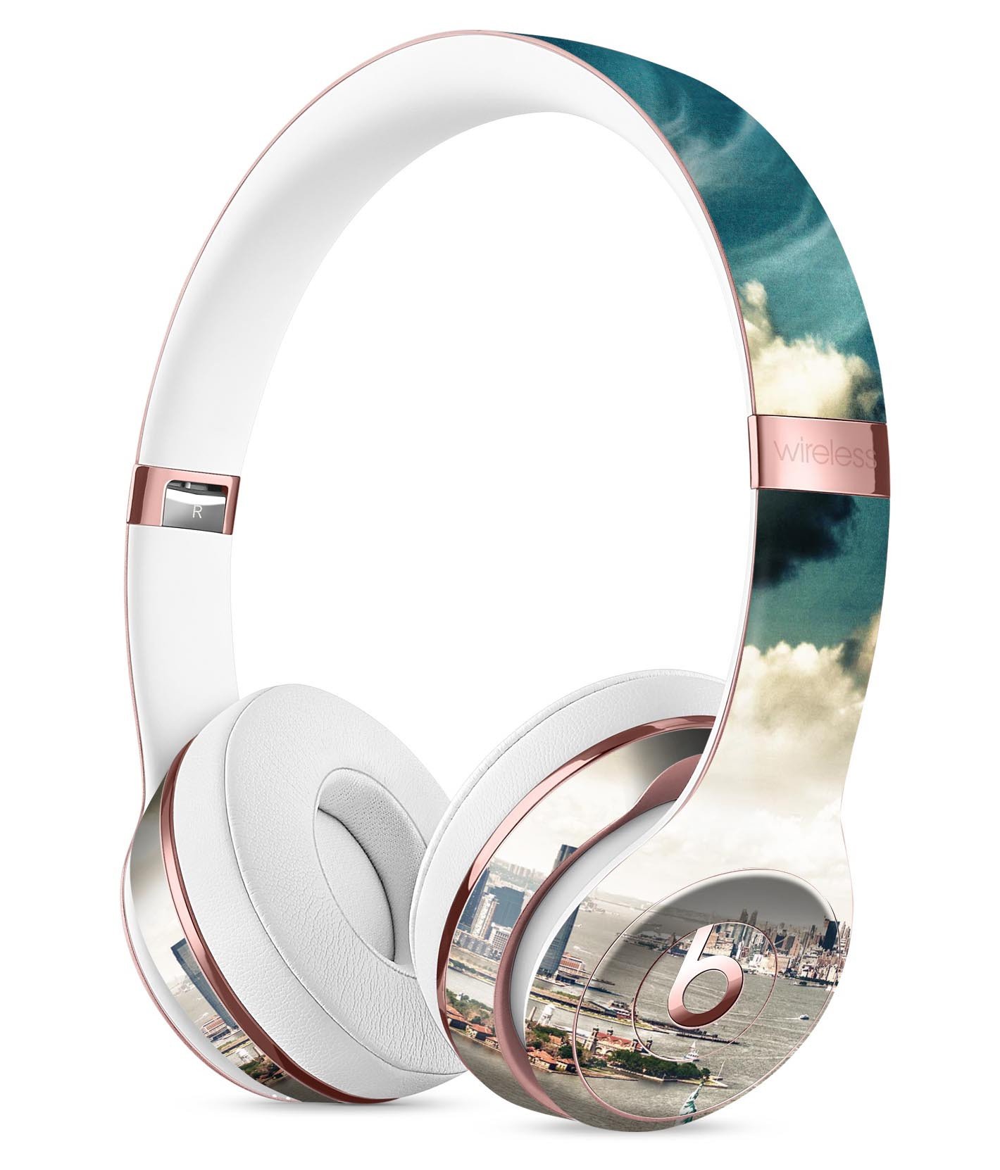Drama NYC Full-Body Skin Kit for Beats by Dre Solo 3 Wireless, showcasing vibrant designs and premium vinyl material.