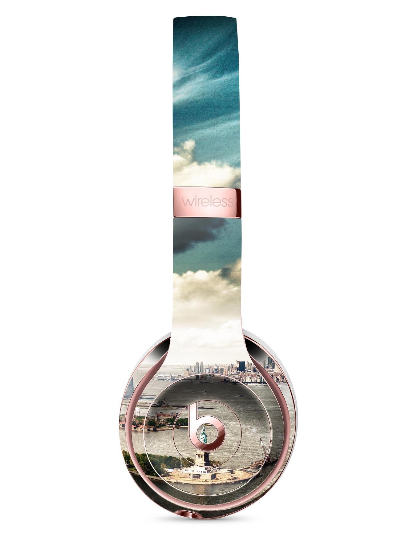 Drama NYC Full-Body Skin Kit for Beats by Dre Solo 3 Wireless, showcasing vibrant designs and premium vinyl material.