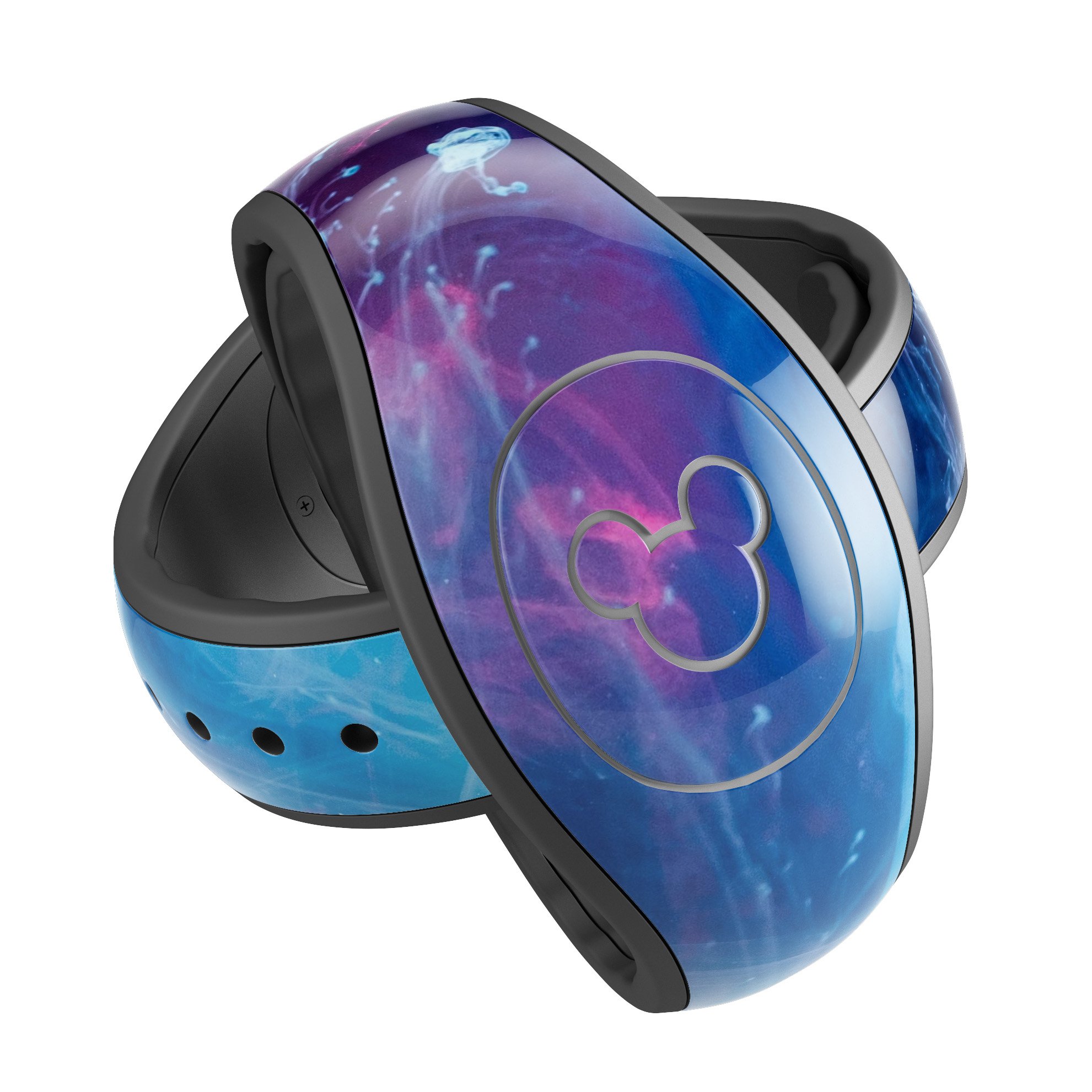 Dream Blue Cloud decal skin wrap kit for Disney Magic Band, showcasing a vibrant blue cloud design with a smooth finish.